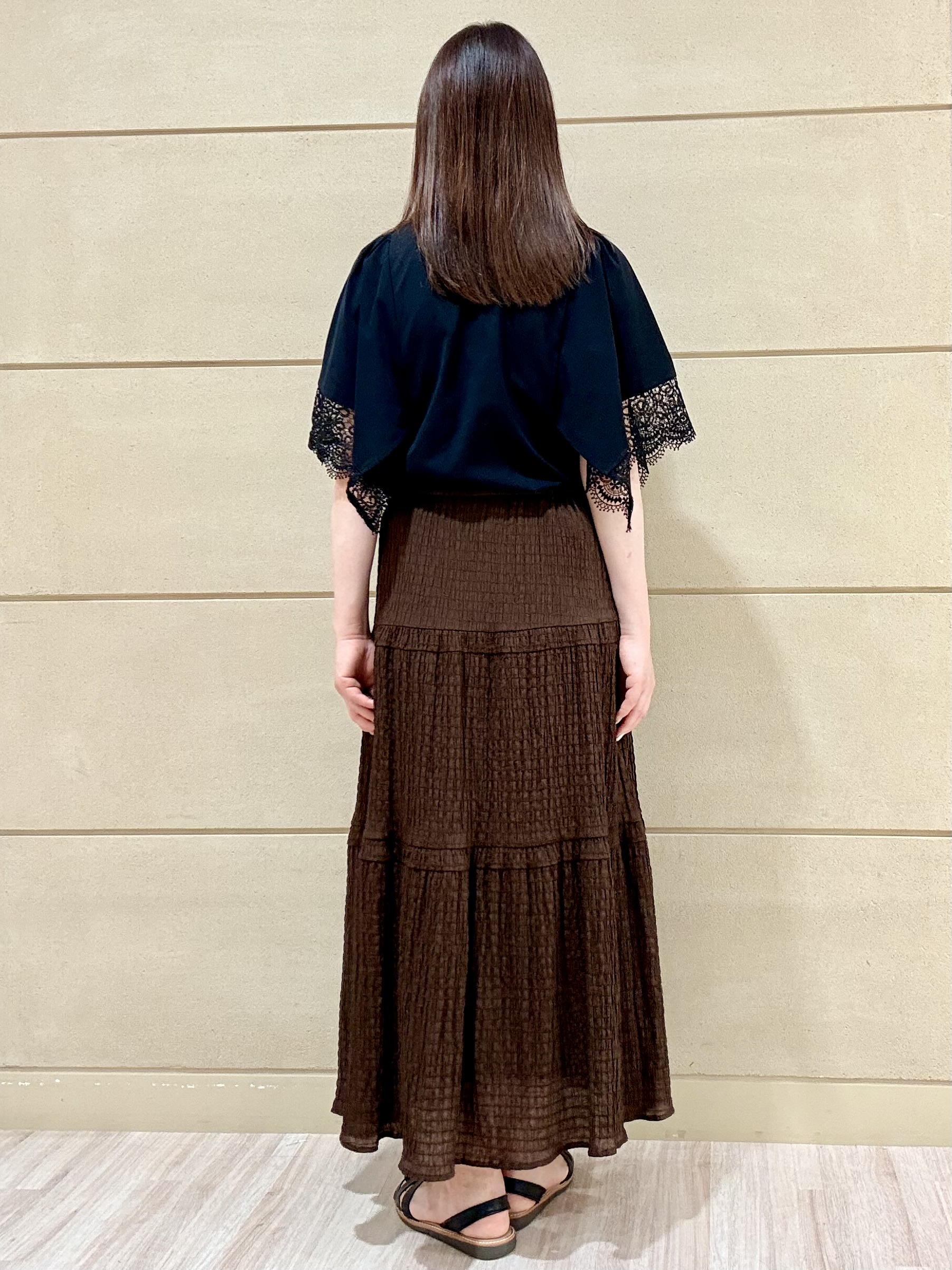 Marさんの「Reflect｜【UVカット／接触冷感】レーススリーブジャージカットソー」を使ったコーディネート