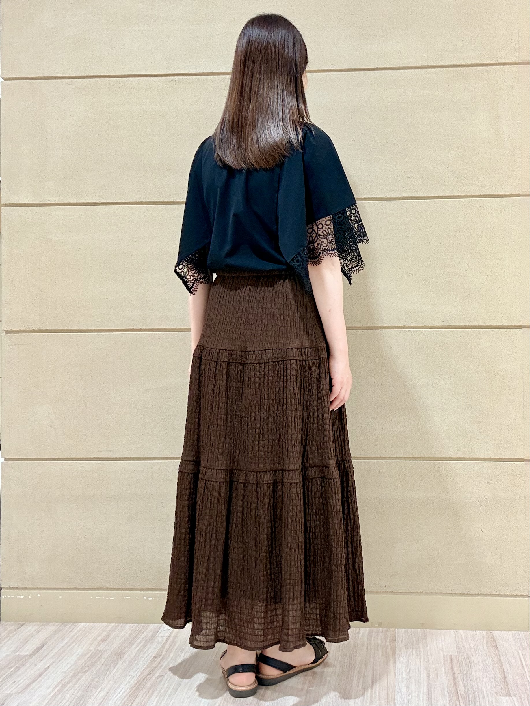 Marさんの「Reflect｜【UVカット／接触冷感】レーススリーブジャージカットソー」を使ったコーディネート