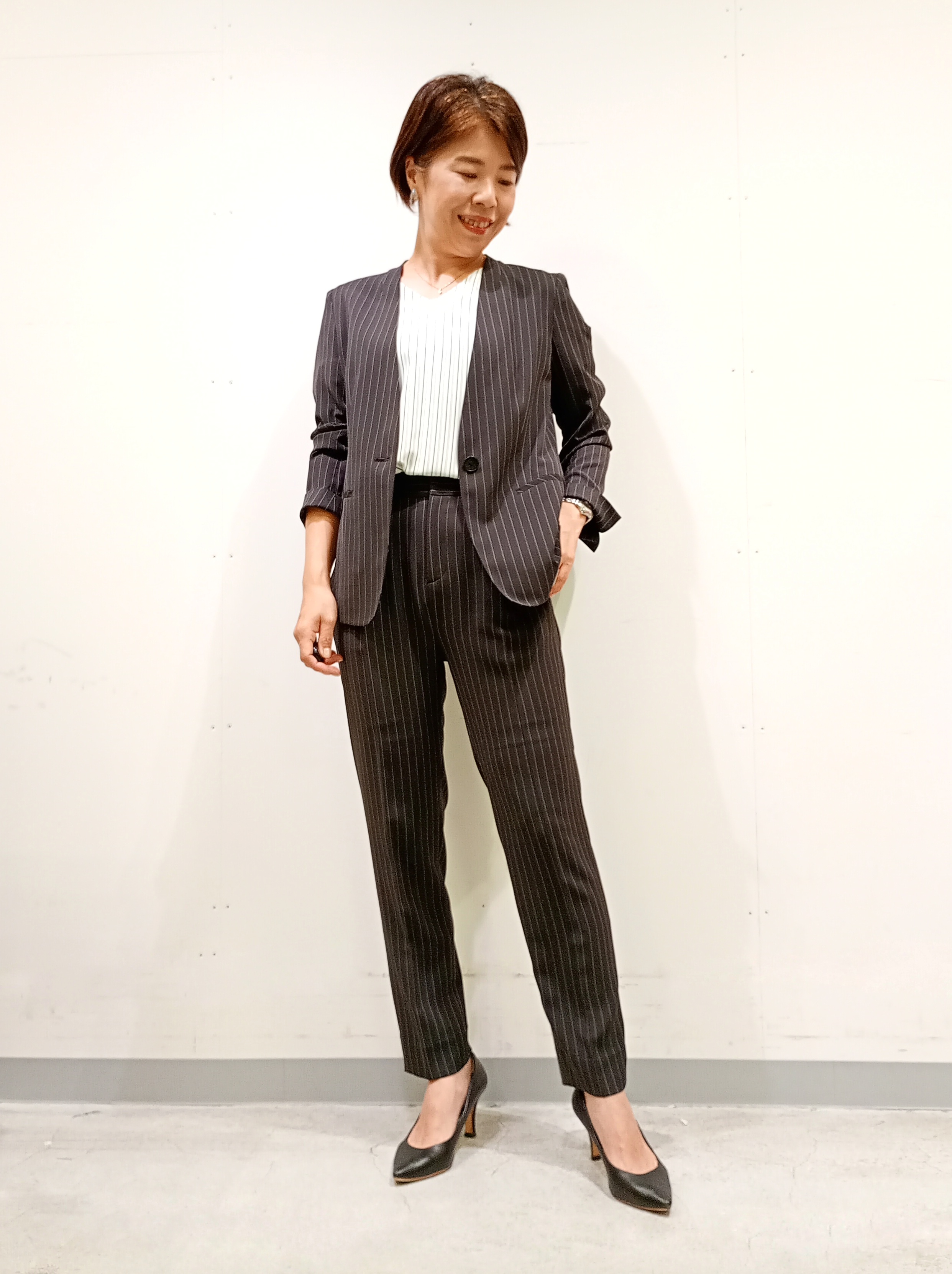 Kさんの「INDIVI｜【接触冷感/UVケア/着る日傘】カラーレスジャケット」を使ったコーディネート