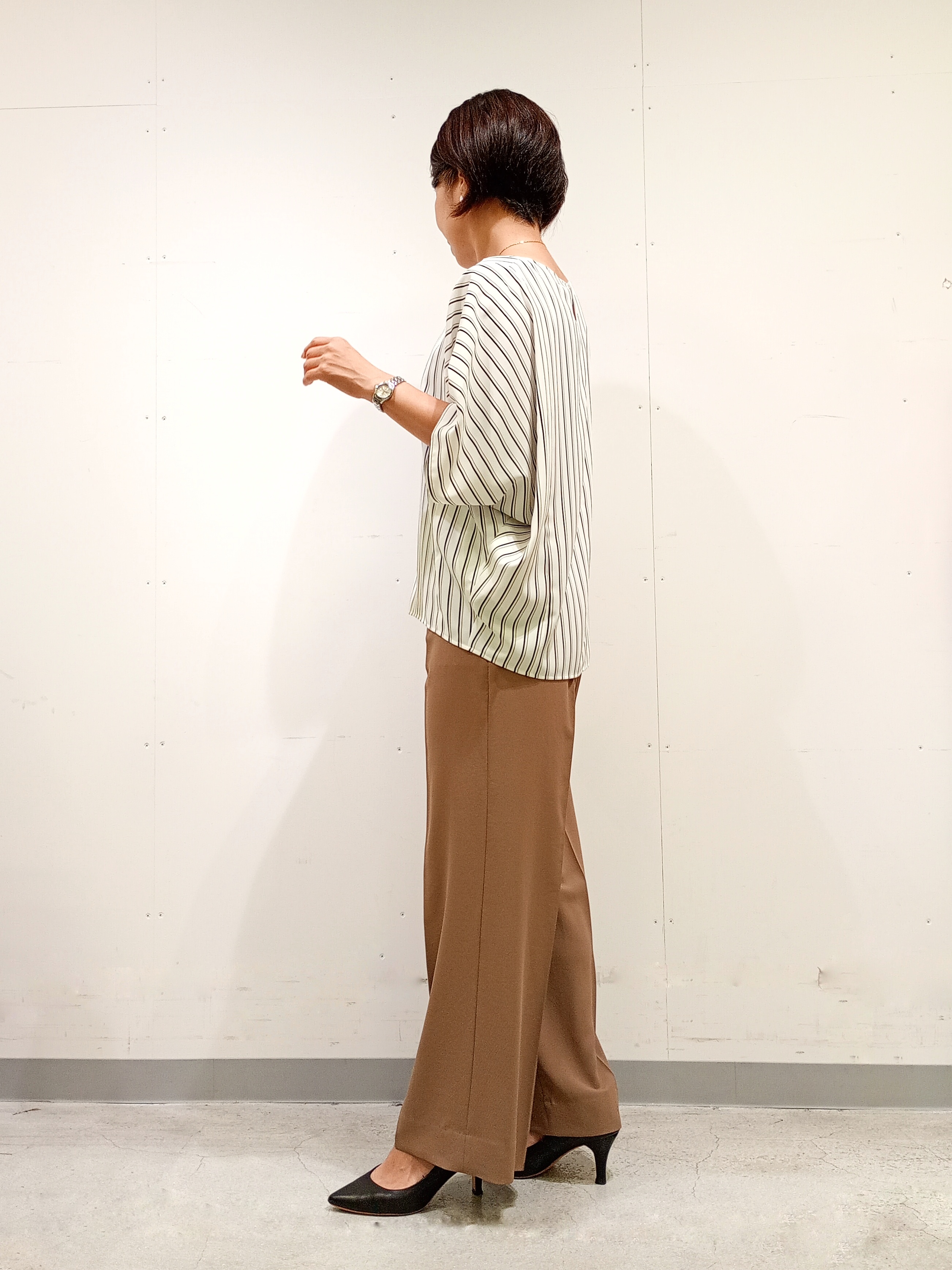 Kさんの「INDIVI｜【接触冷感/UVケア/着る日傘】ダブルジャケット」を使ったコーディネート