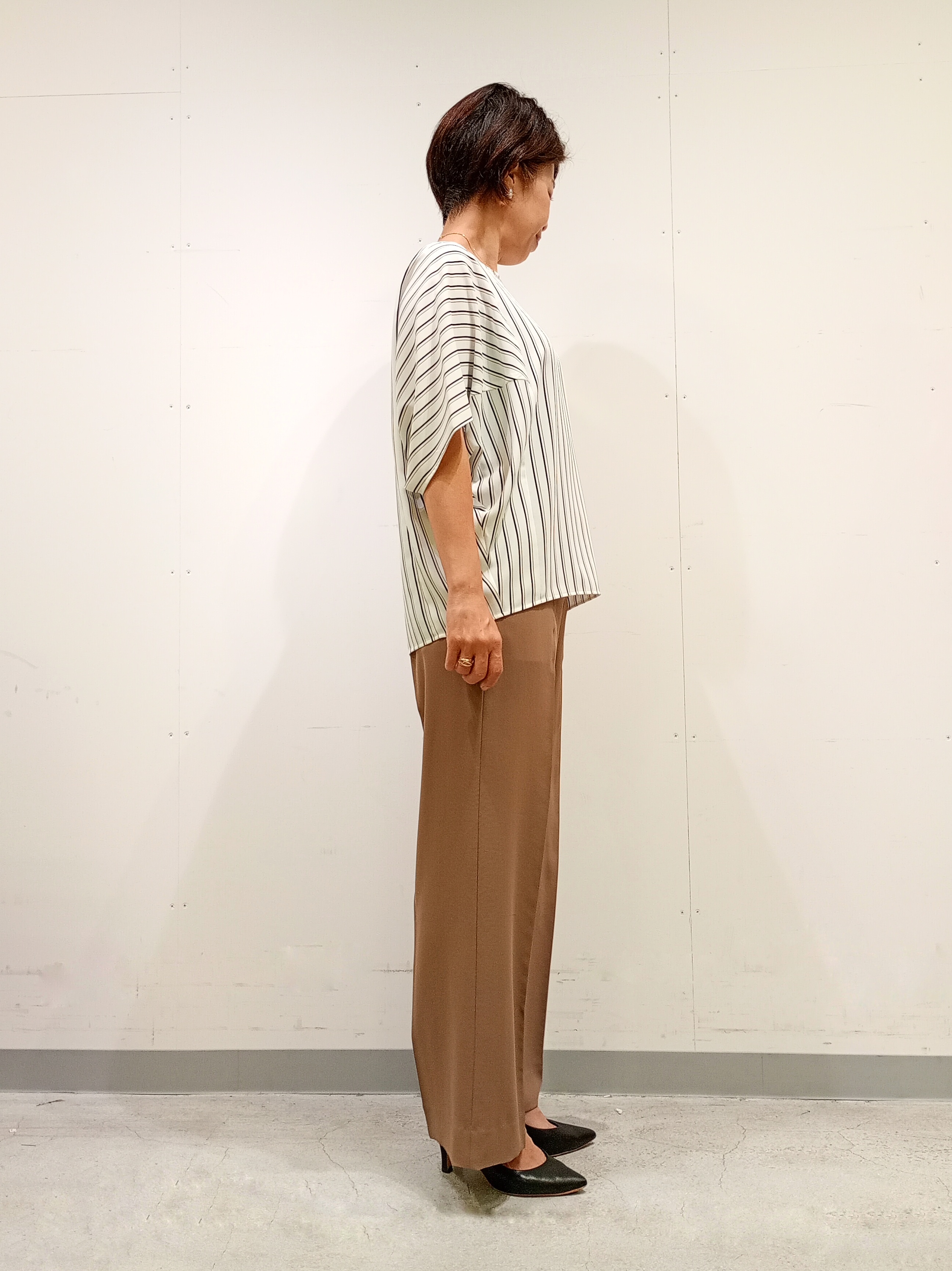 Kさんの「INDIVI｜【接触冷感/UVケア/着る日傘】ダブルジャケット」を使ったコーディネート