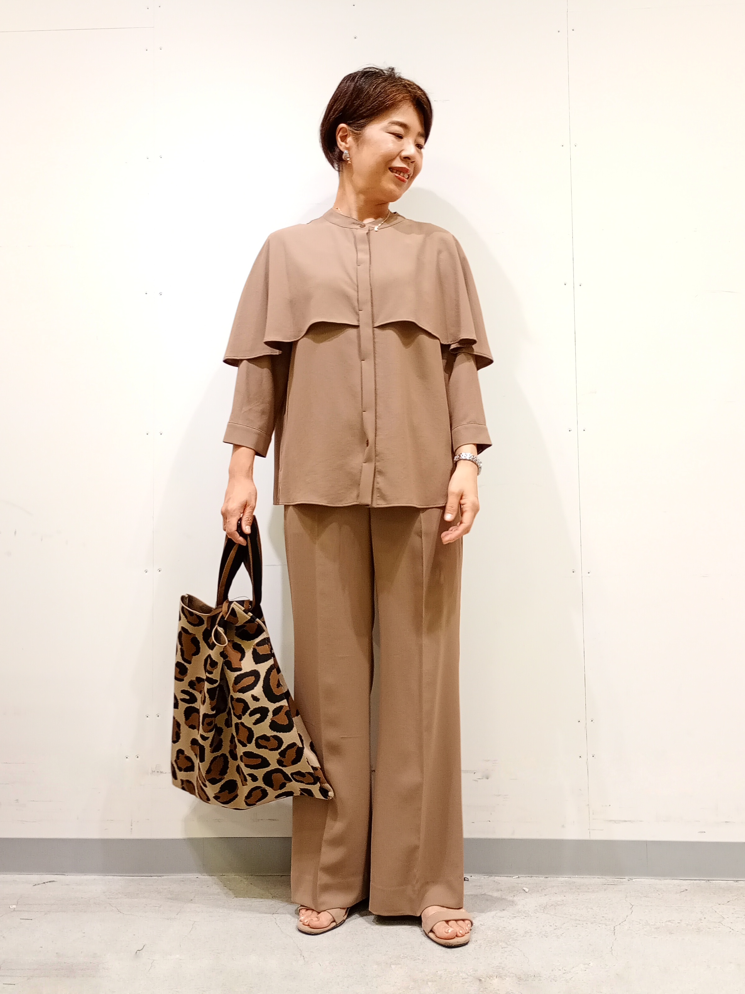Kさんの「INDIVI｜【初秋/UVケア/着る日傘】ダブルジャケット」を使ったコーディネート