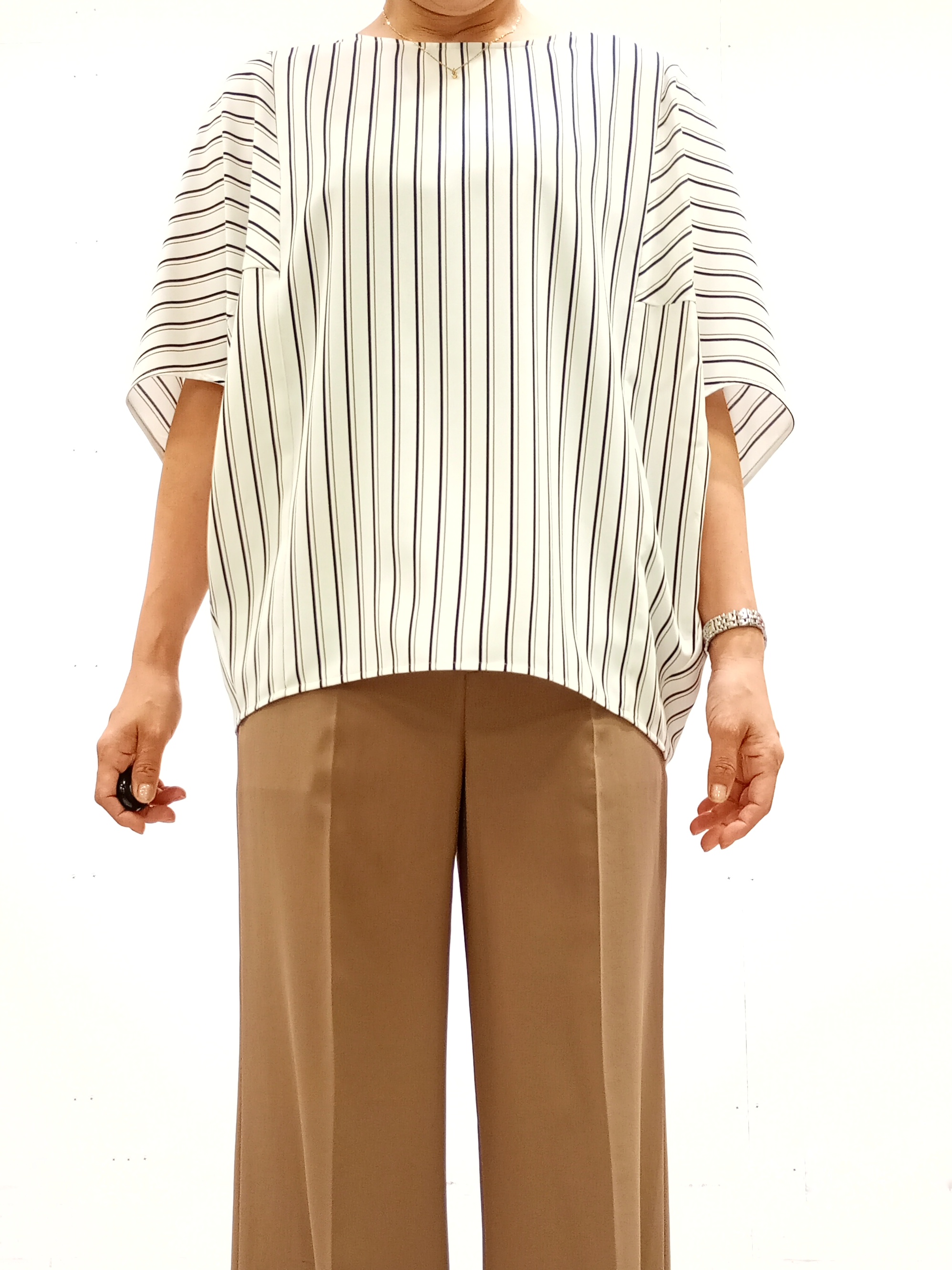 Kさんの「INDIVI｜【初秋/UVケア/着る日傘】ダブルジャケット」を使ったコーディネート