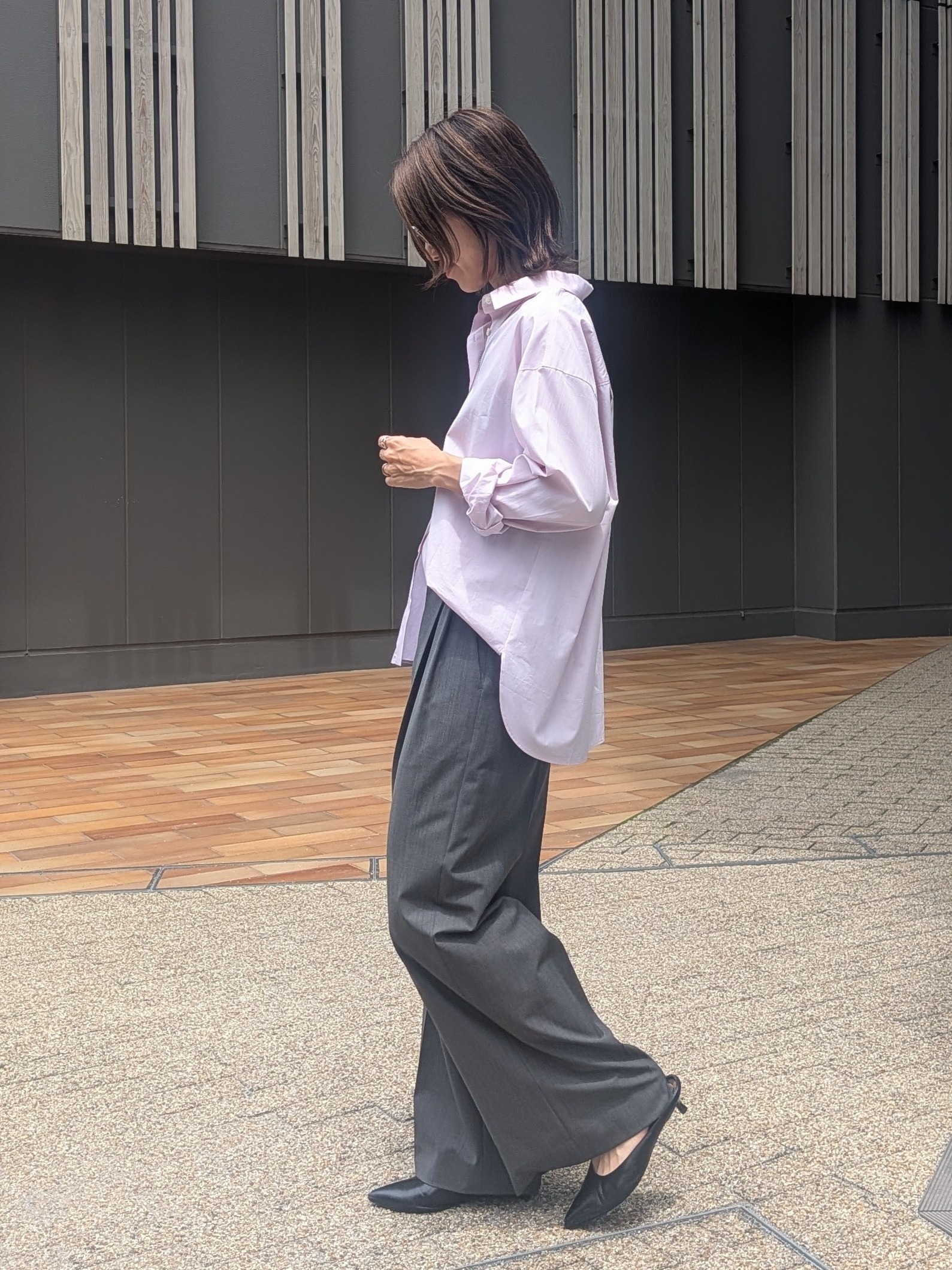 Aさんの「UNTITLED｜【6色色展開/コットン100】カラーベーシックシャツ」を使ったコーディネート