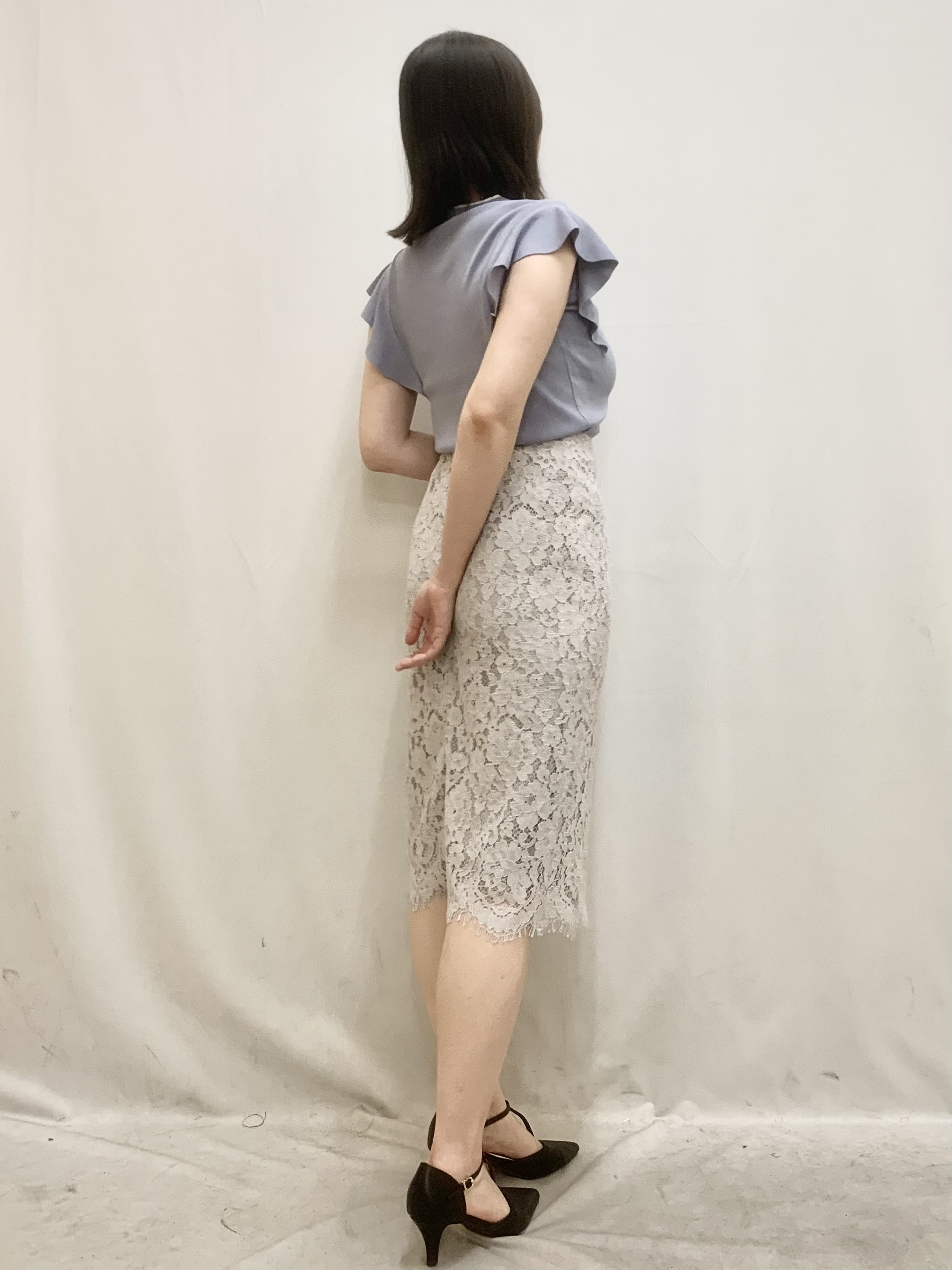 kasumiさんの「index｜【UVケア／接触冷感】バイカラーボウタイフリルトップス《洗濯機OK》」を使ったコーディネート