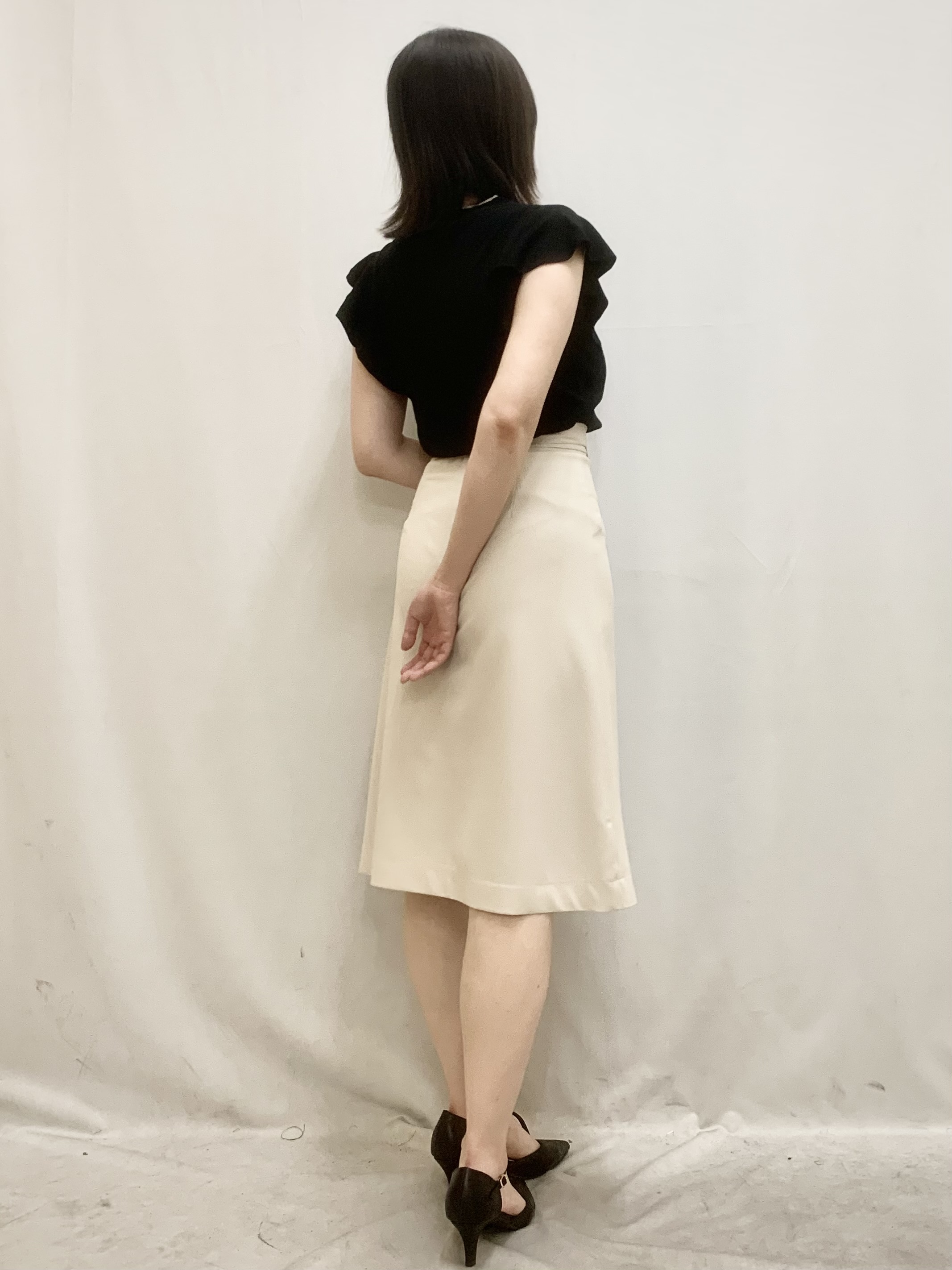 kasumiさんの「index｜【UVケア／接触冷感】バイカラーボウタイフリルトップス《洗濯機OK》」を使ったコーディネート