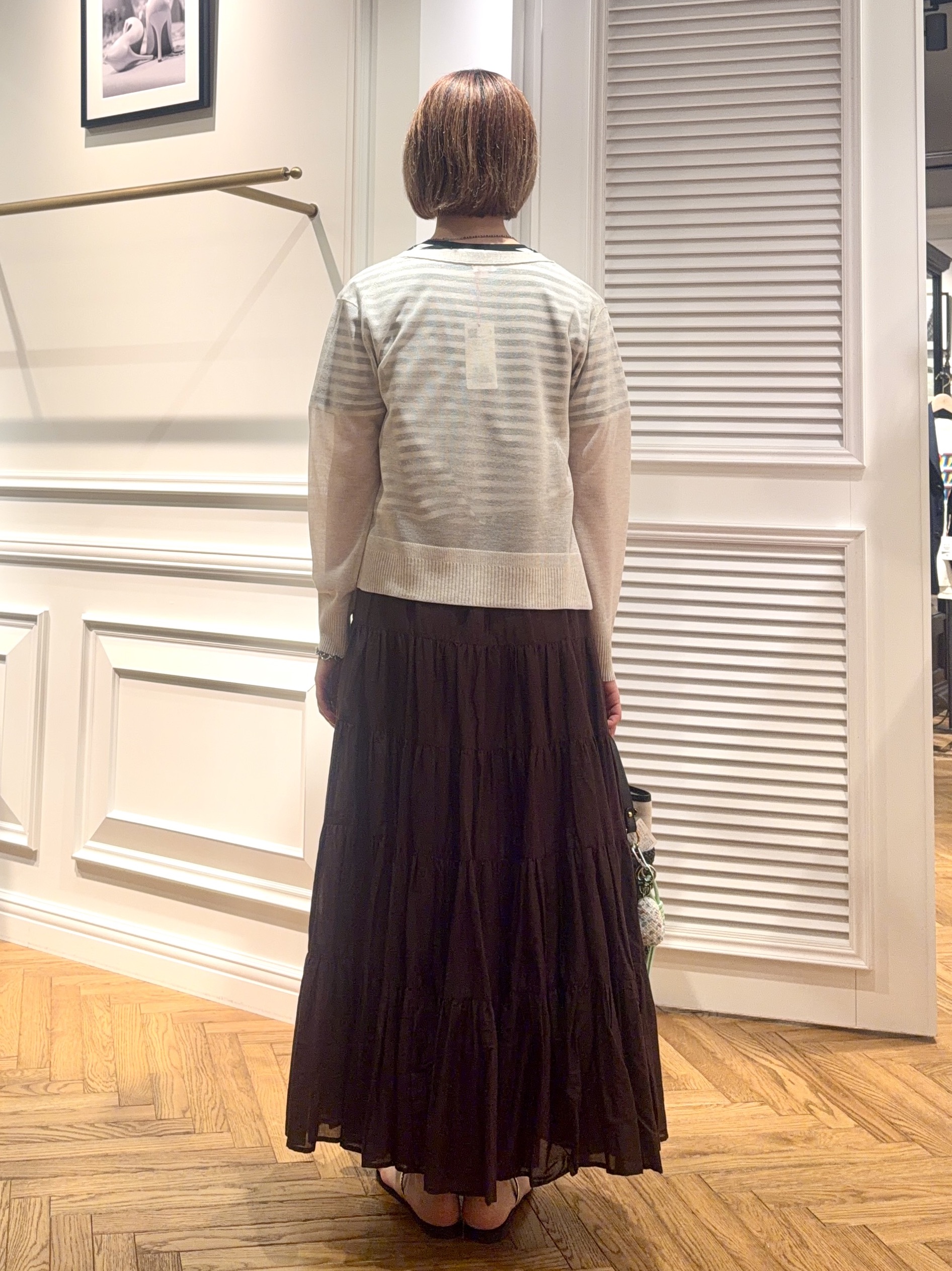 renaさんの「DRESSTERIOR｜【日除け/冷房対策】ウォッシャブルシアーカーディガン」を使ったコーディネート
