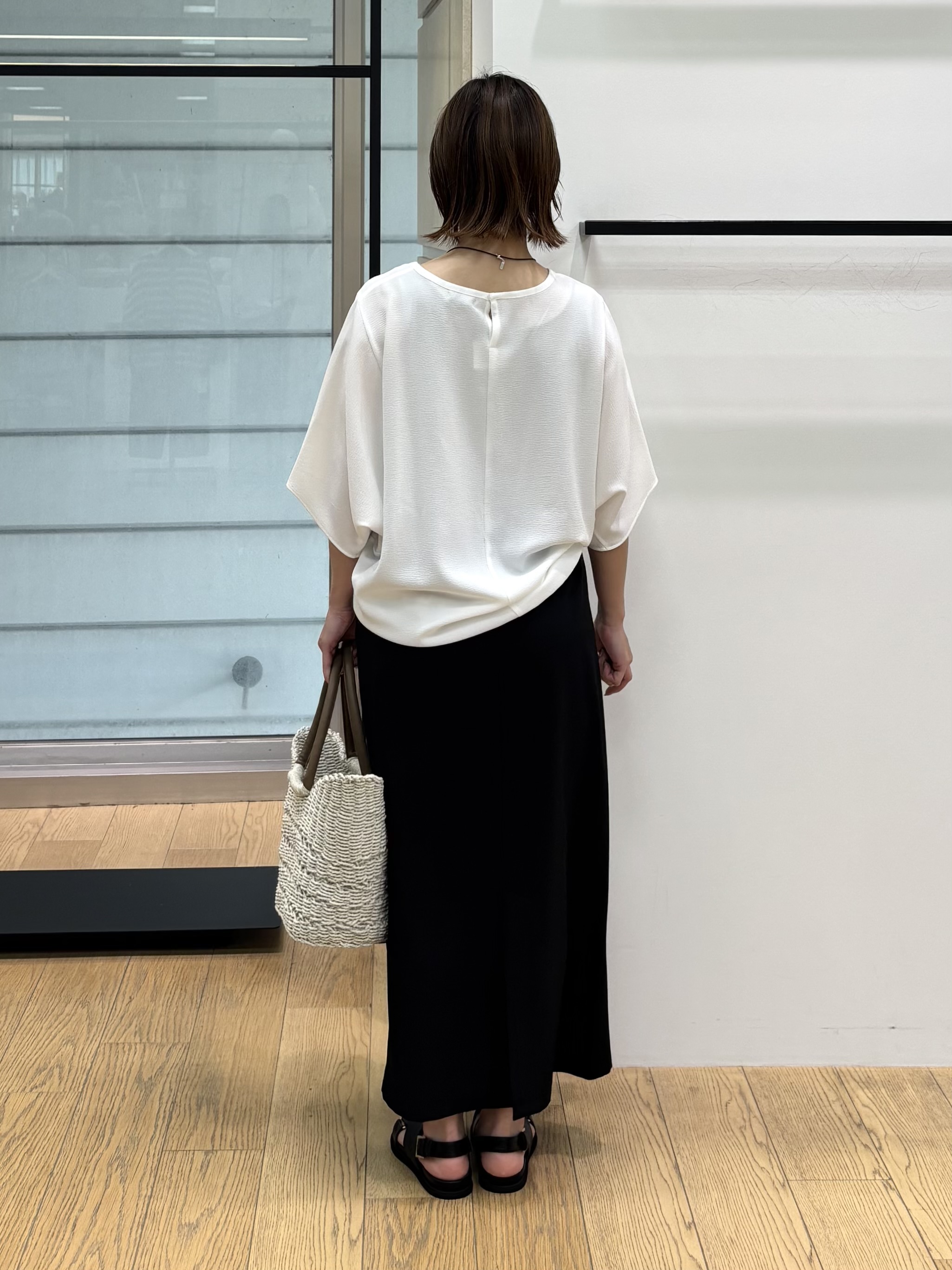 asamiさんの「INDIVI｜【洗える／2WAY／裾ドロスト付き】 ドルマンスリーブチュニックトップス」を使ったコーディネート