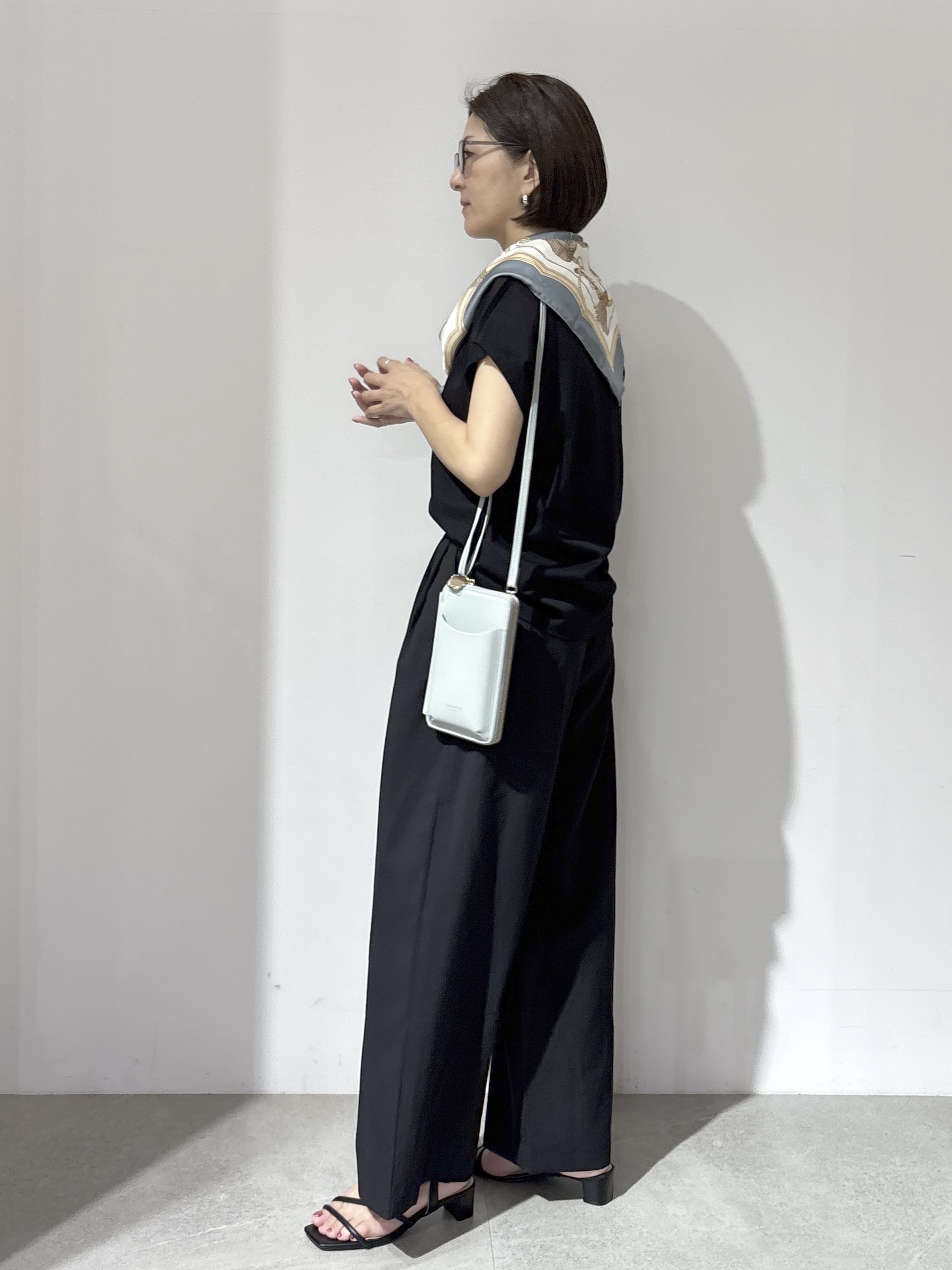 NAKAさんの「OPAQUE.CLIP｜フレンチスリーブカットソー【洗濯機OK】」を使ったコーディネート