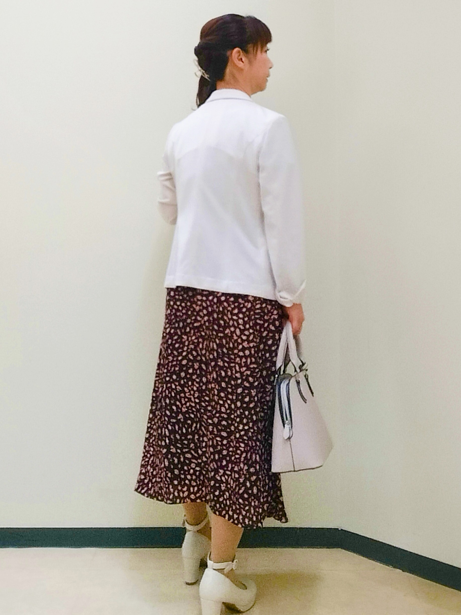 花さんの「Reflect｜【手洗い可】プリント柄ワンピース」を使ったコーディネート