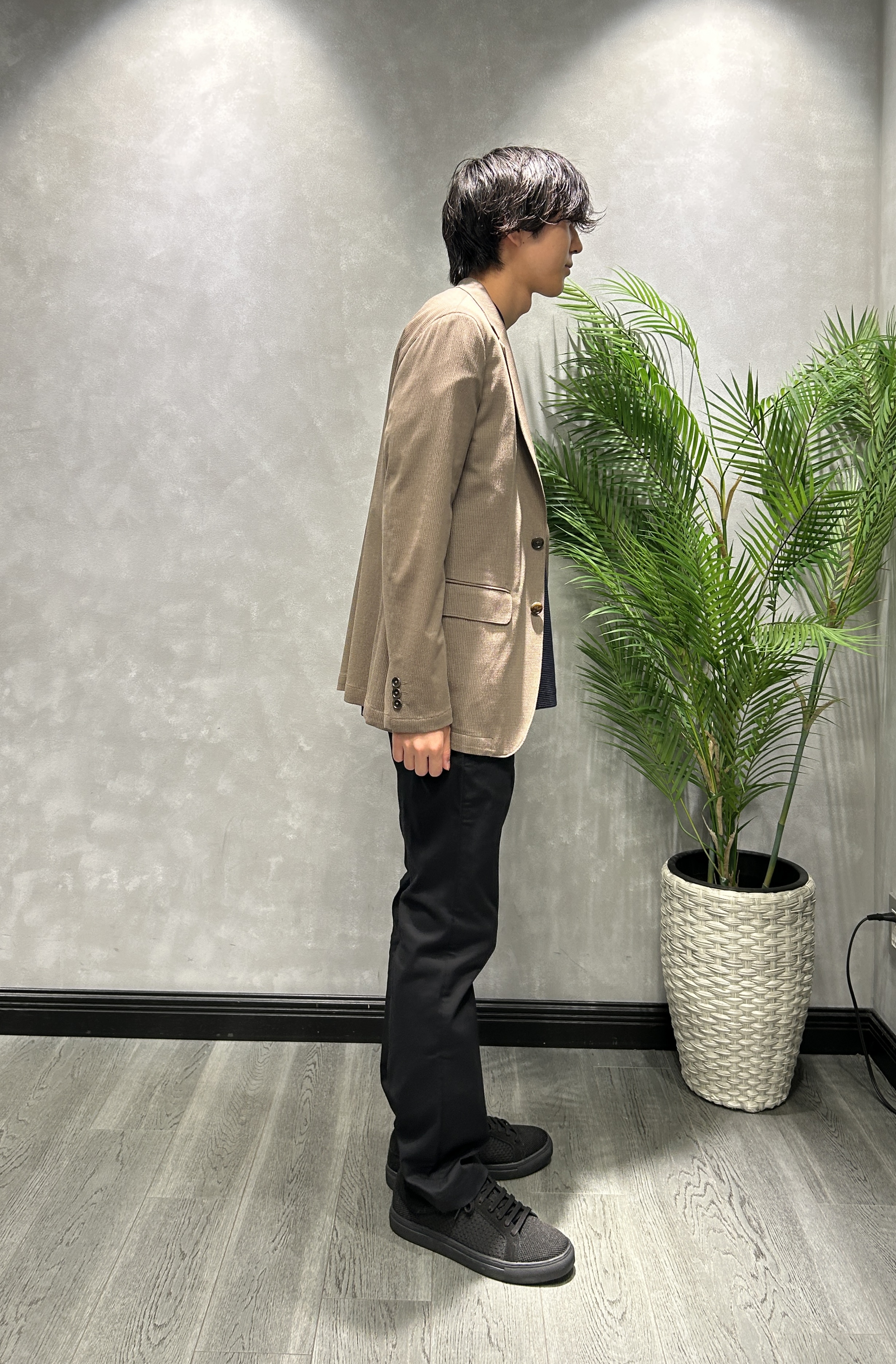 ruiさんの「TAKEO KIKUCHI｜【Begin5月号掲載/通気性】トリコットサッカー ジャケット」を使ったコーディネート