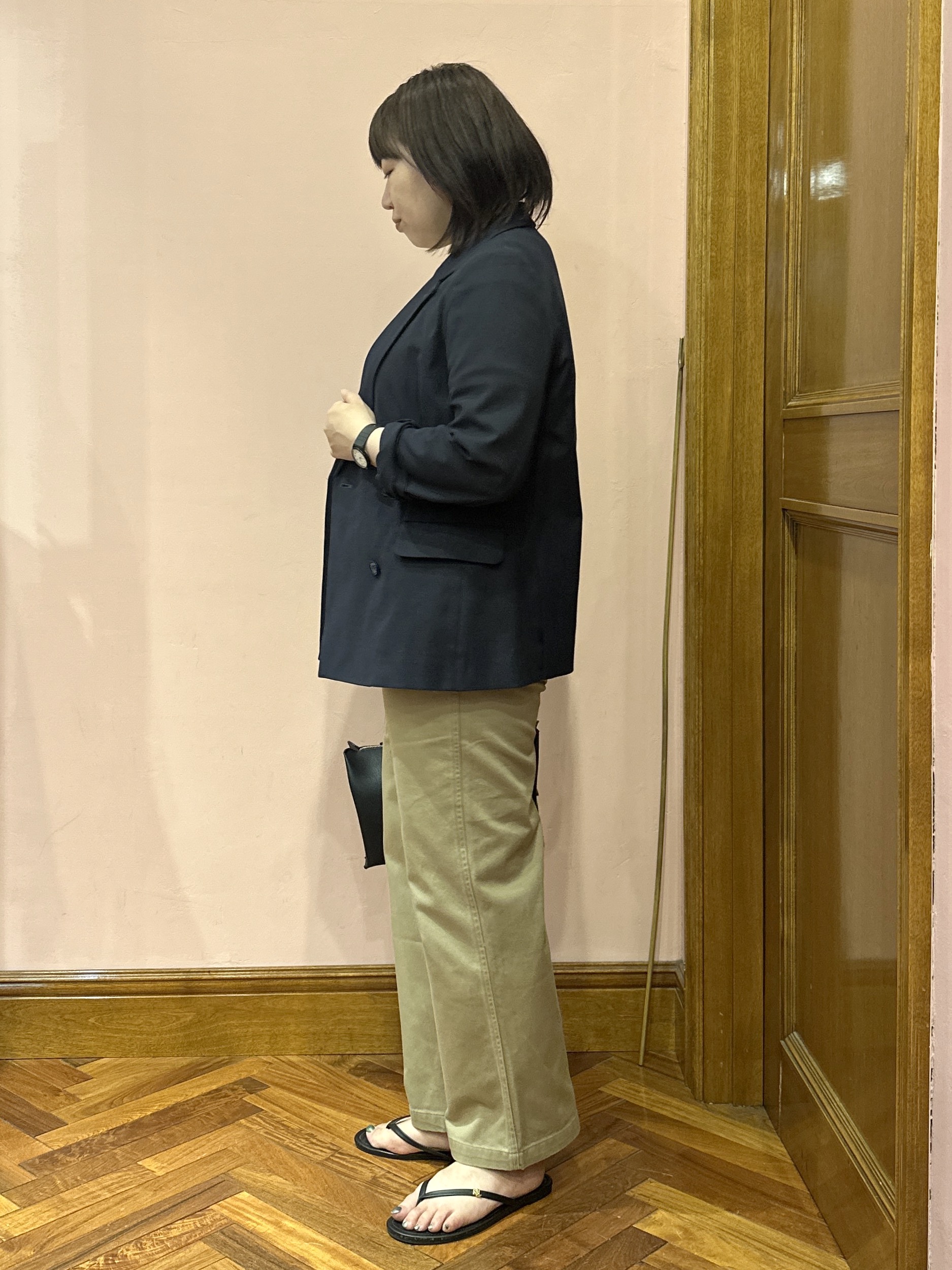 komatsuさんの「DRESSTERIOR｜【セットアップ可/吸水速乾/ウォッシャブル】リネンブレンドオックスダブルジャケット」を使ったコーディネート