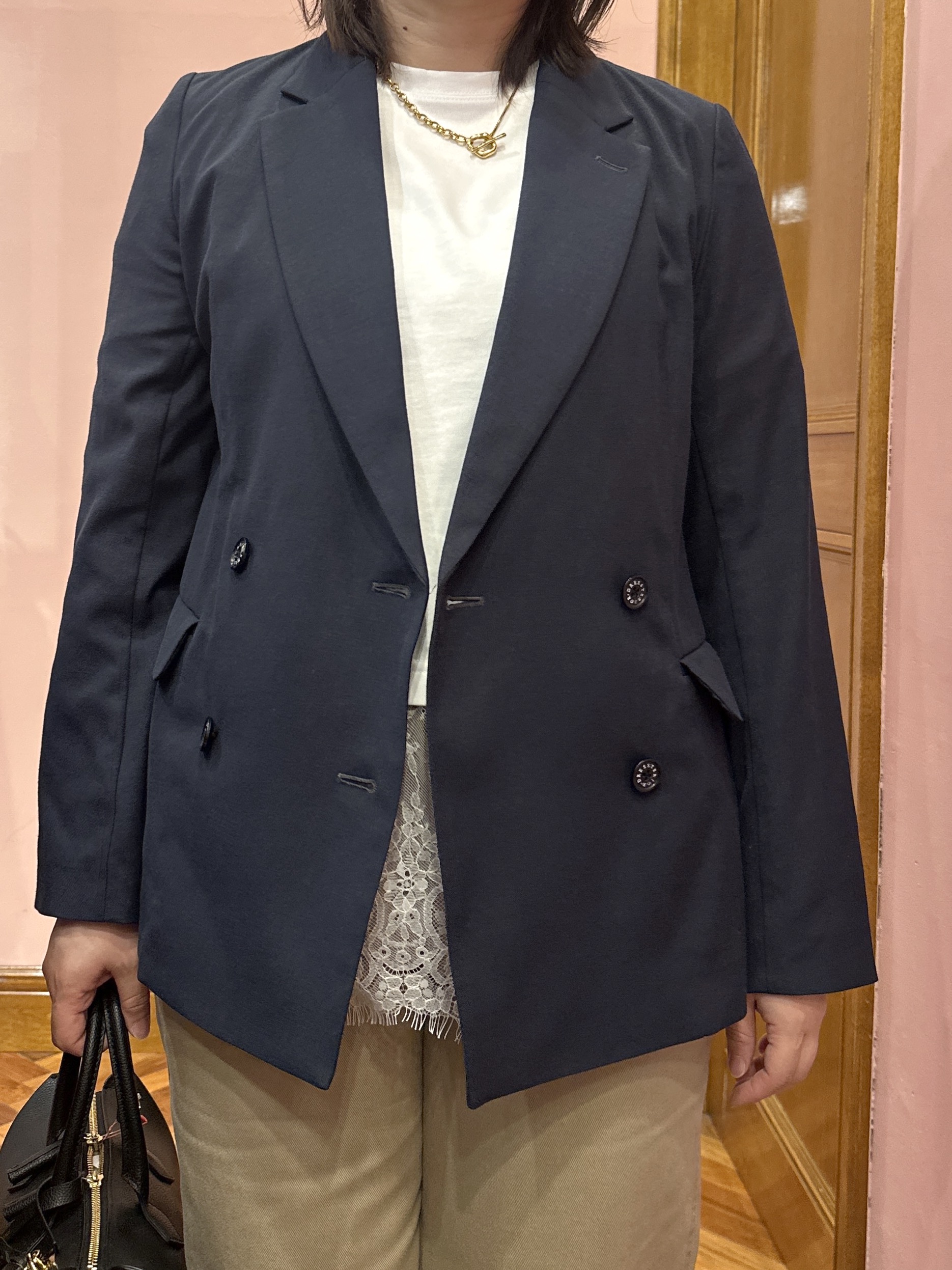 komatsuさんの「DRESSTERIOR｜【セットアップ可/吸水速乾/ウォッシャブル】リネンブレンドオックスダブルジャケット」を使ったコーディネート