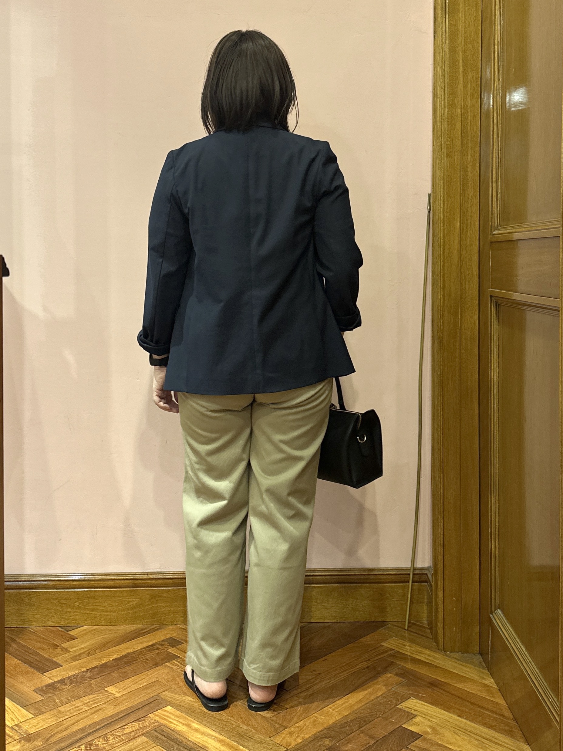komatsuさんの「DRESSTERIOR｜【セットアップ可/吸水速乾/ウォッシャブル】リネンブレンドオックスダブルジャケット」を使ったコーディネート