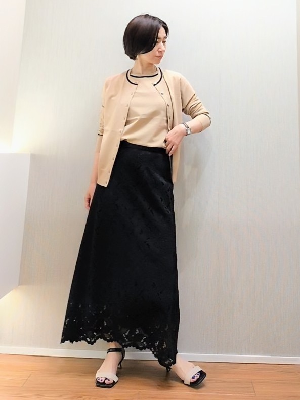 ミズタさんの「UNTITLED｜【アンサンブル可能/秋羽織り】コンパクトニットカーディガン」を使ったコーディネート