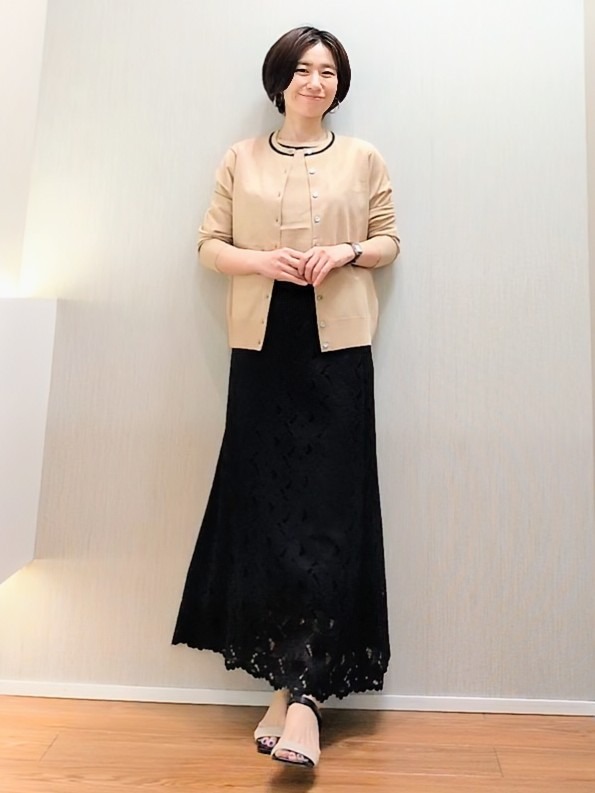 ミズタさんの「UNTITLED｜【アンサンブル可能/秋羽織り】コンパクトニットカーディガン」を使ったコーディネート