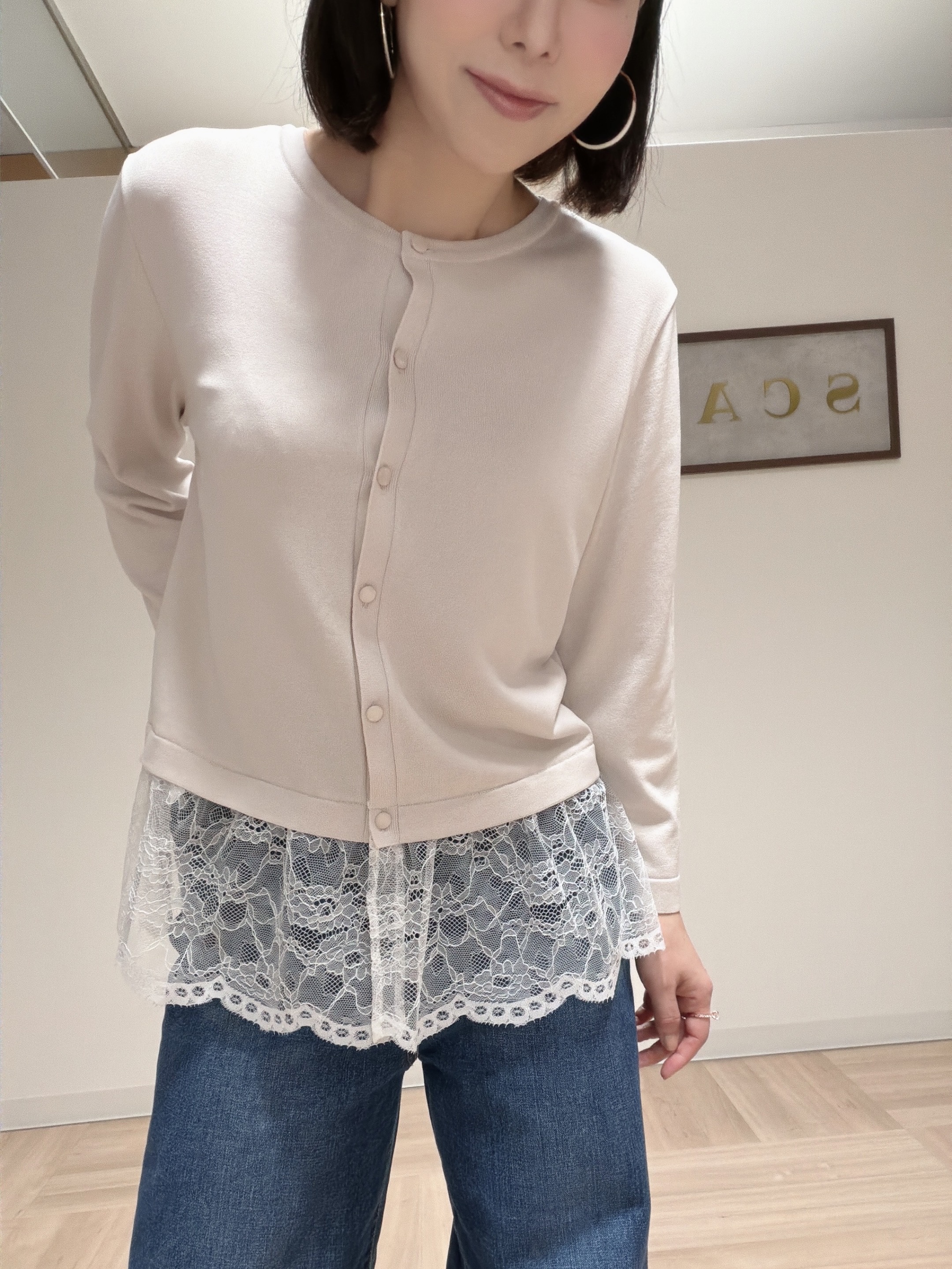 アースさんの「Reflect｜【手洗い可】ワイドシルエットデニム」を使ったコーディネート
