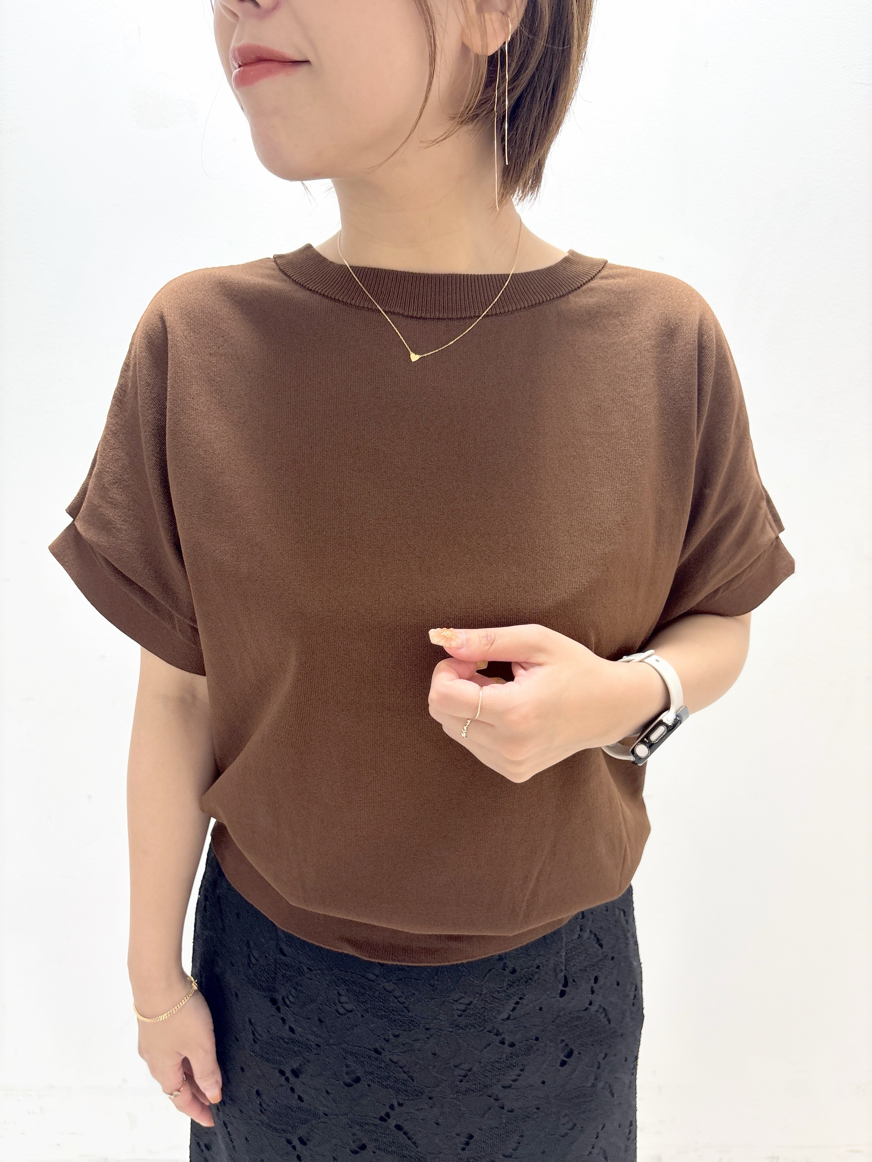 ayumiさんの「UNTITLED｜【肌に張りつきにくい/前後2WAY】ドライタッチコットンプルオーバー」を使ったコーディネート