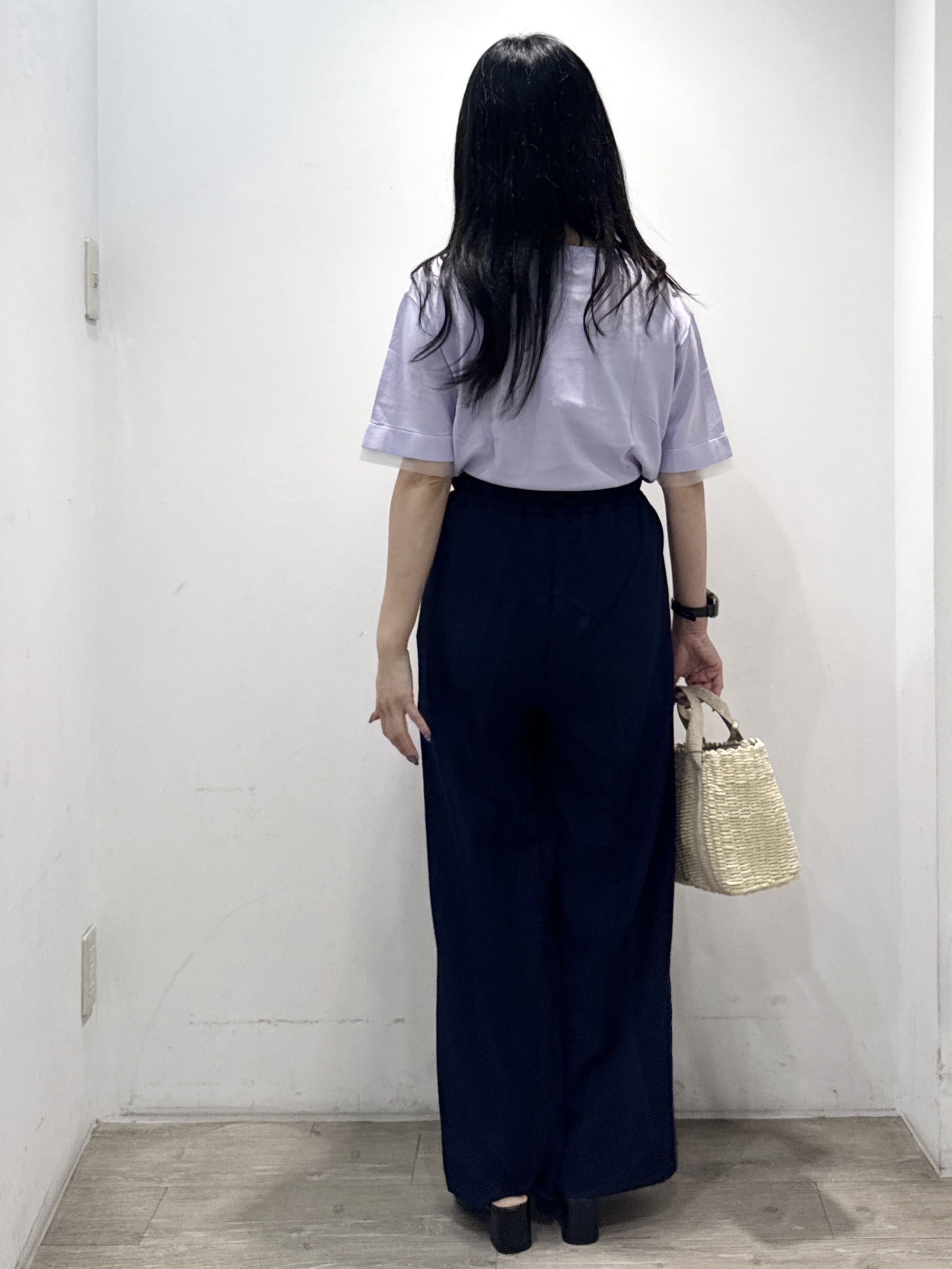 yuicciさんの「OPAQUE.CLIP｜【UV／接触冷感／抗ピル】シアー＆レイヤード風さらりニット《洗濯機OK》」を使ったコーディネート