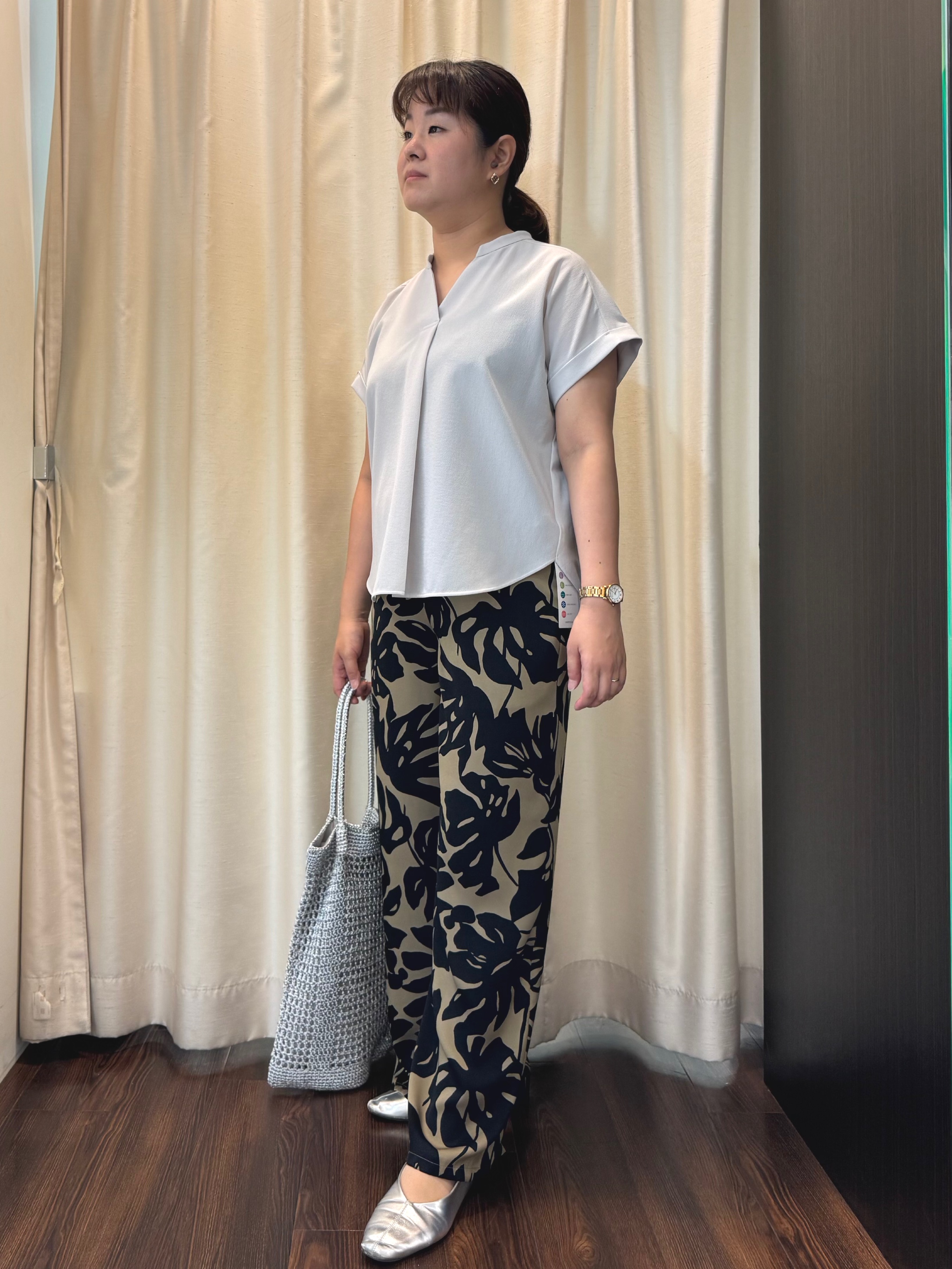 Ayaさんの「UNTITLED｜【セットアップ可/UVカット】エアリークールブラウス」を使ったコーディネート