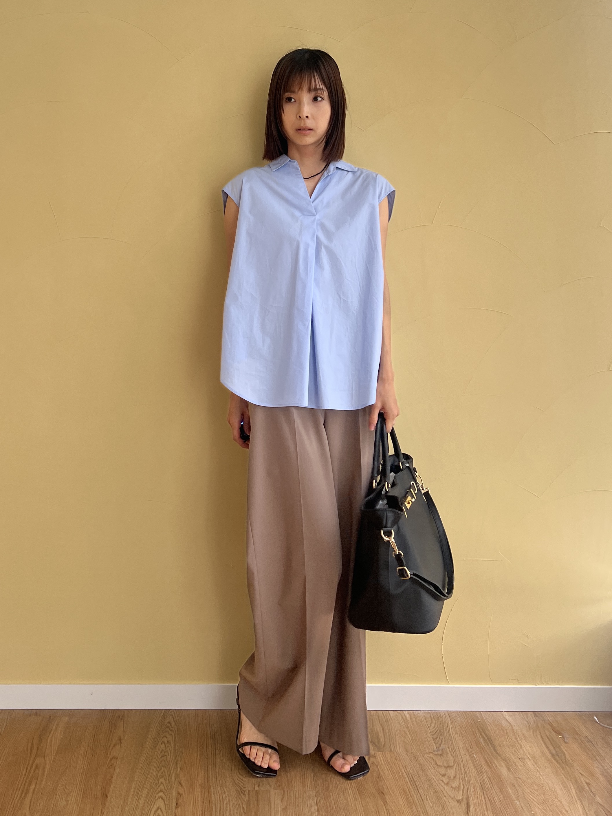 misaさんの「DRESSTERIOR｜フレンチスリーブ スキッパーブラウス」を使ったコーディネート