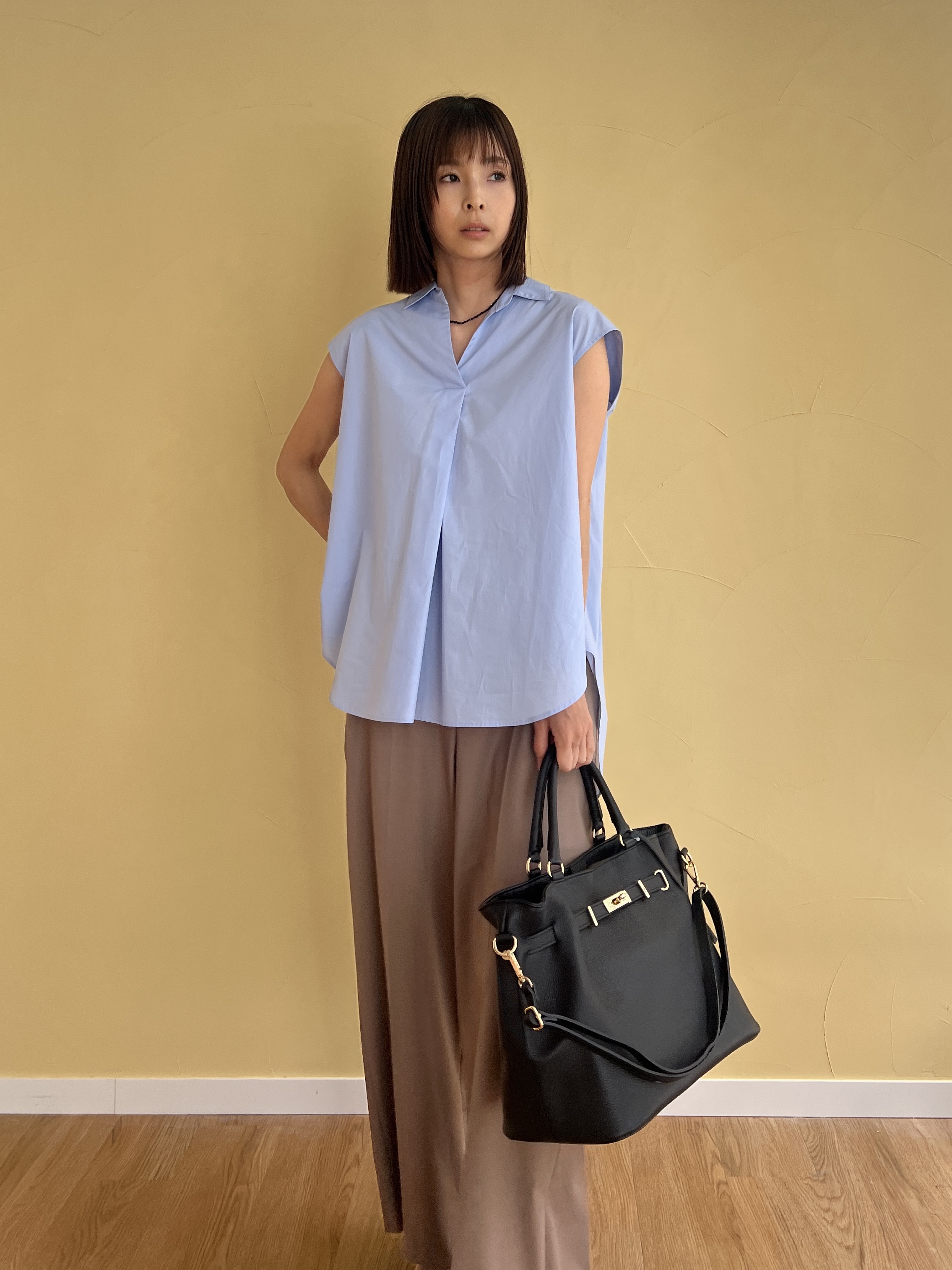 misaさんの「DRESSTERIOR｜フレンチスリーブ スキッパーブラウス」を使ったコーディネート