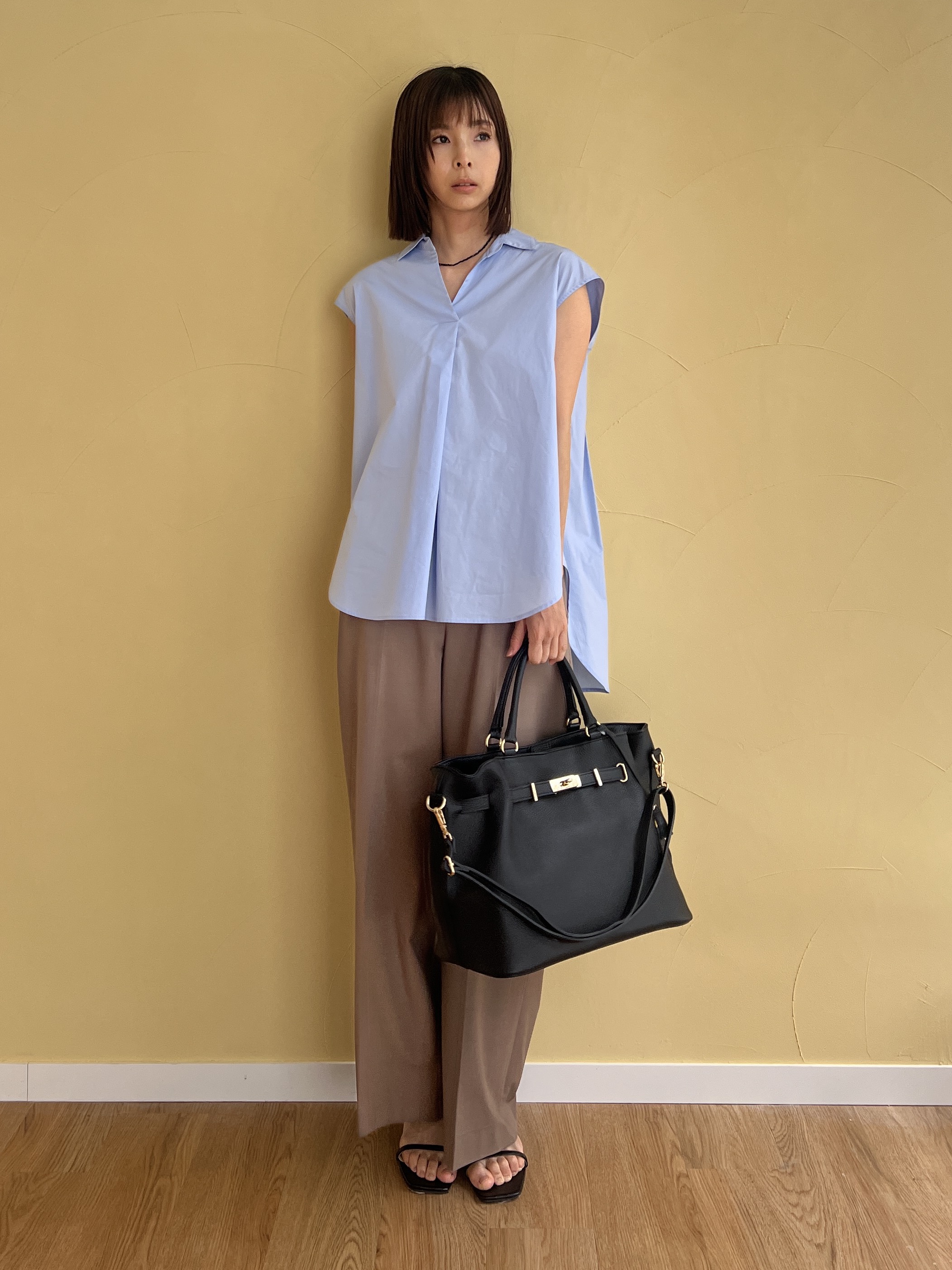 misaさんの「DRESSTERIOR｜フレンチスリーブ スキッパーブラウス」を使ったコーディネート