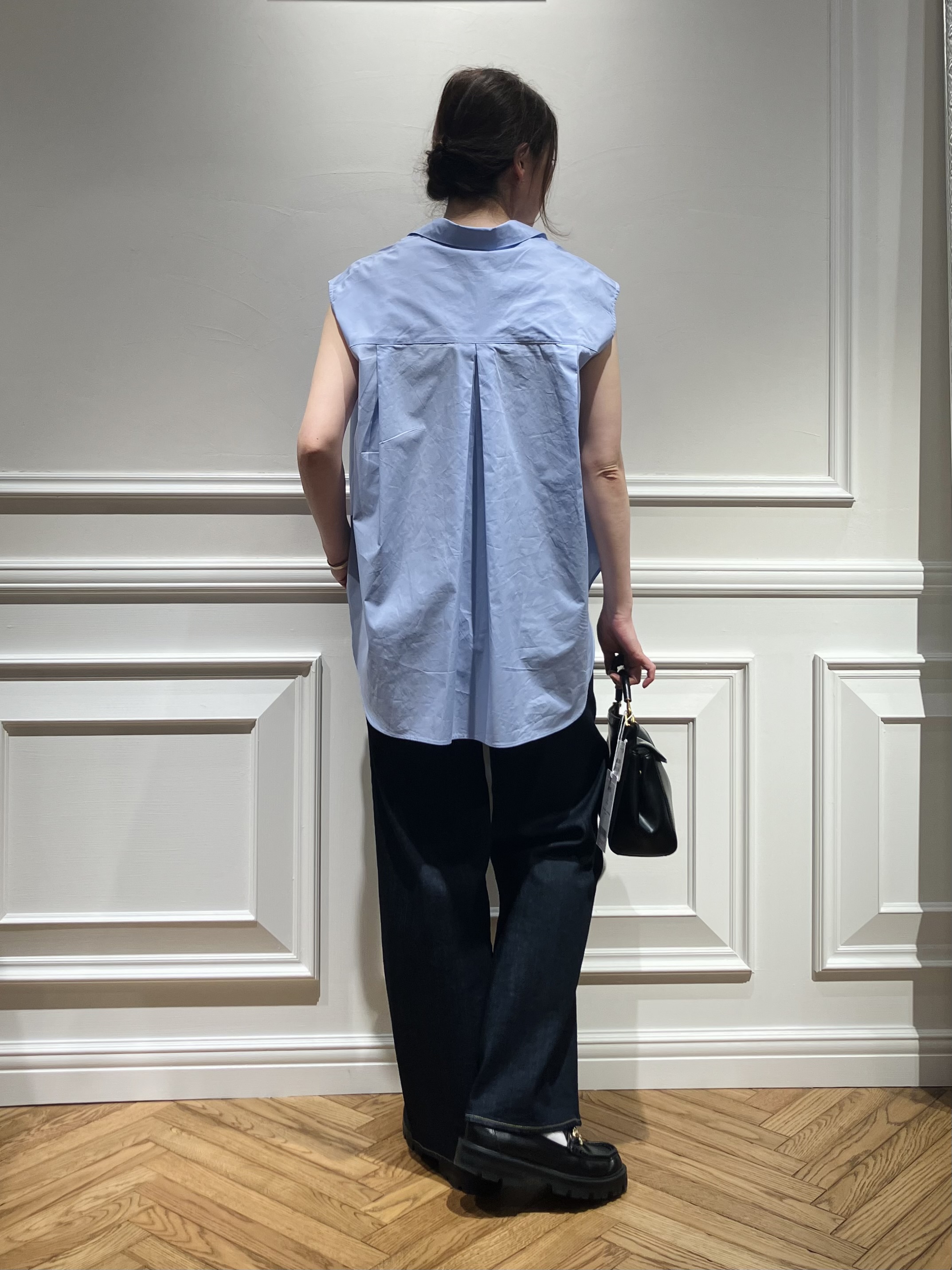 TSUKUIさんの「DRESSTERIOR｜フレンチスリーブ スキッパーブラウス」を使ったコーディネート