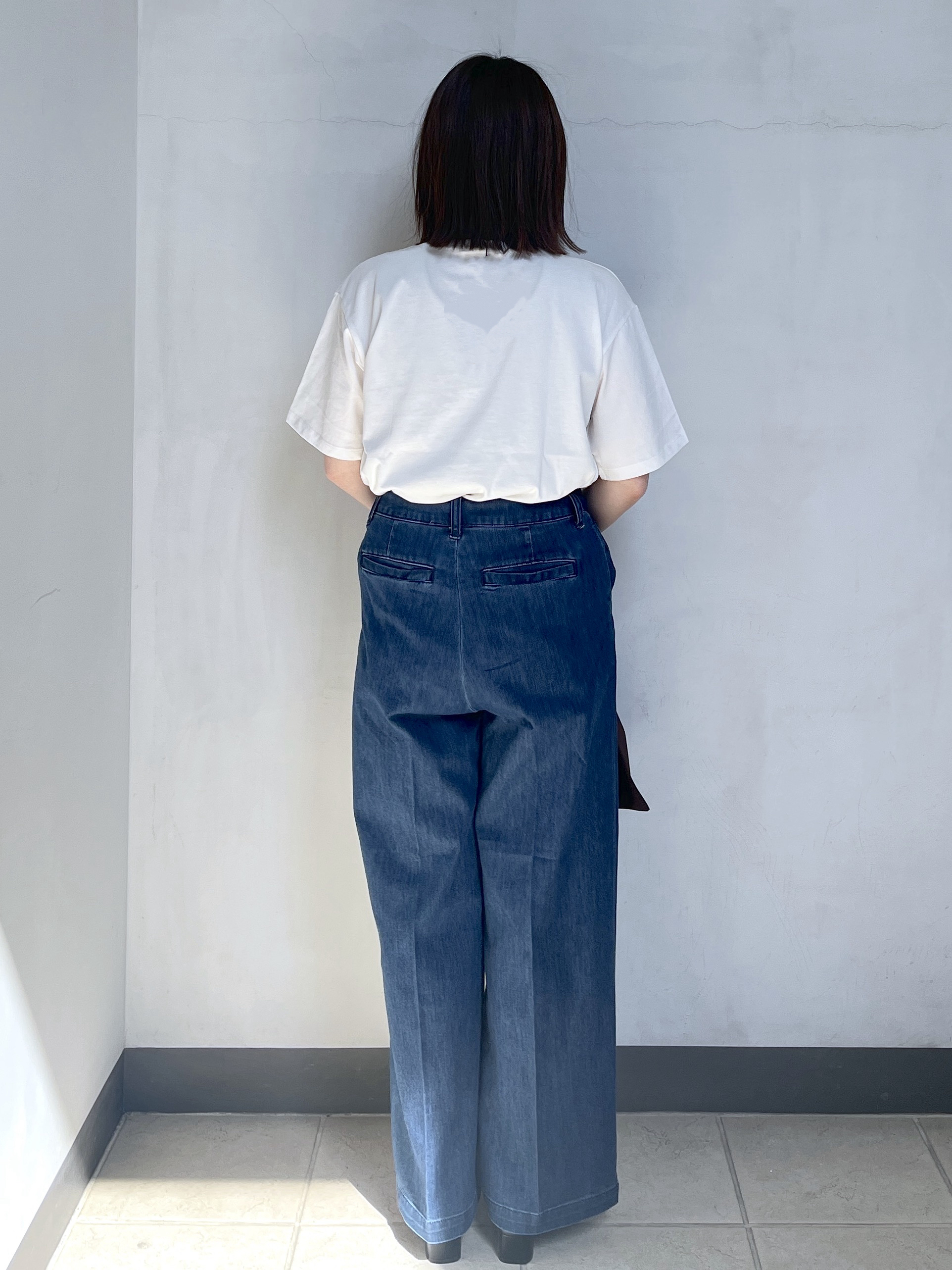 mikiさんの「OPAQUE.CLIP｜【接触冷感／吸水速乾／防シワ】リネンライクテーラードジャケット《洗濯機OK》」を使ったコーディネート
