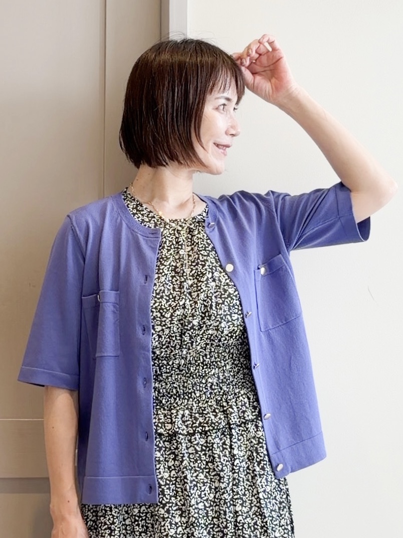yamakoさんの「grove｜【UV・洗濯機◎】上品コットン混カーディガン」を使ったコーディネート