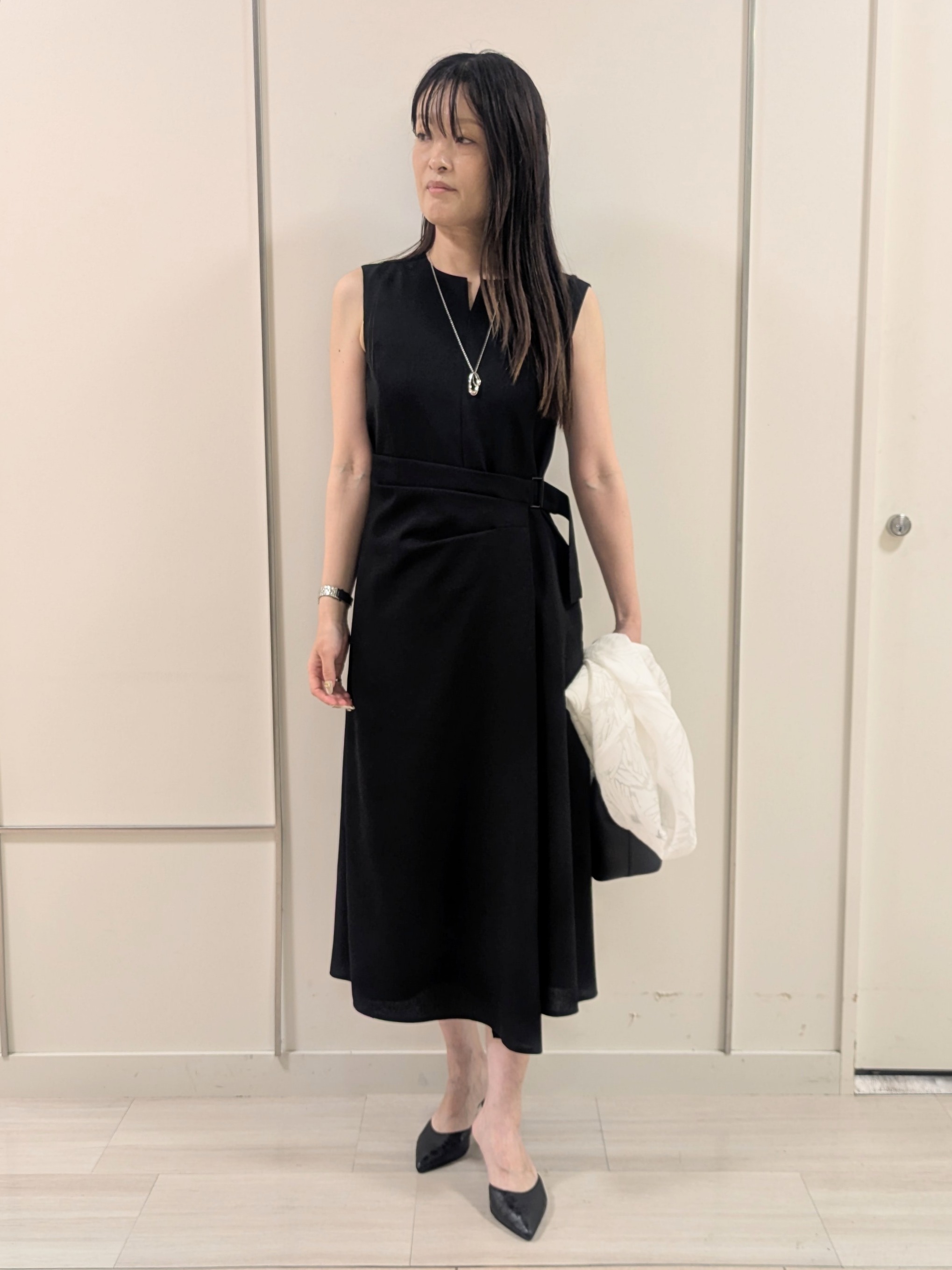 mikiさんの「COUP DE CHANCE｜【日本製】 ラップデザインワンピース」を使ったコーディネート