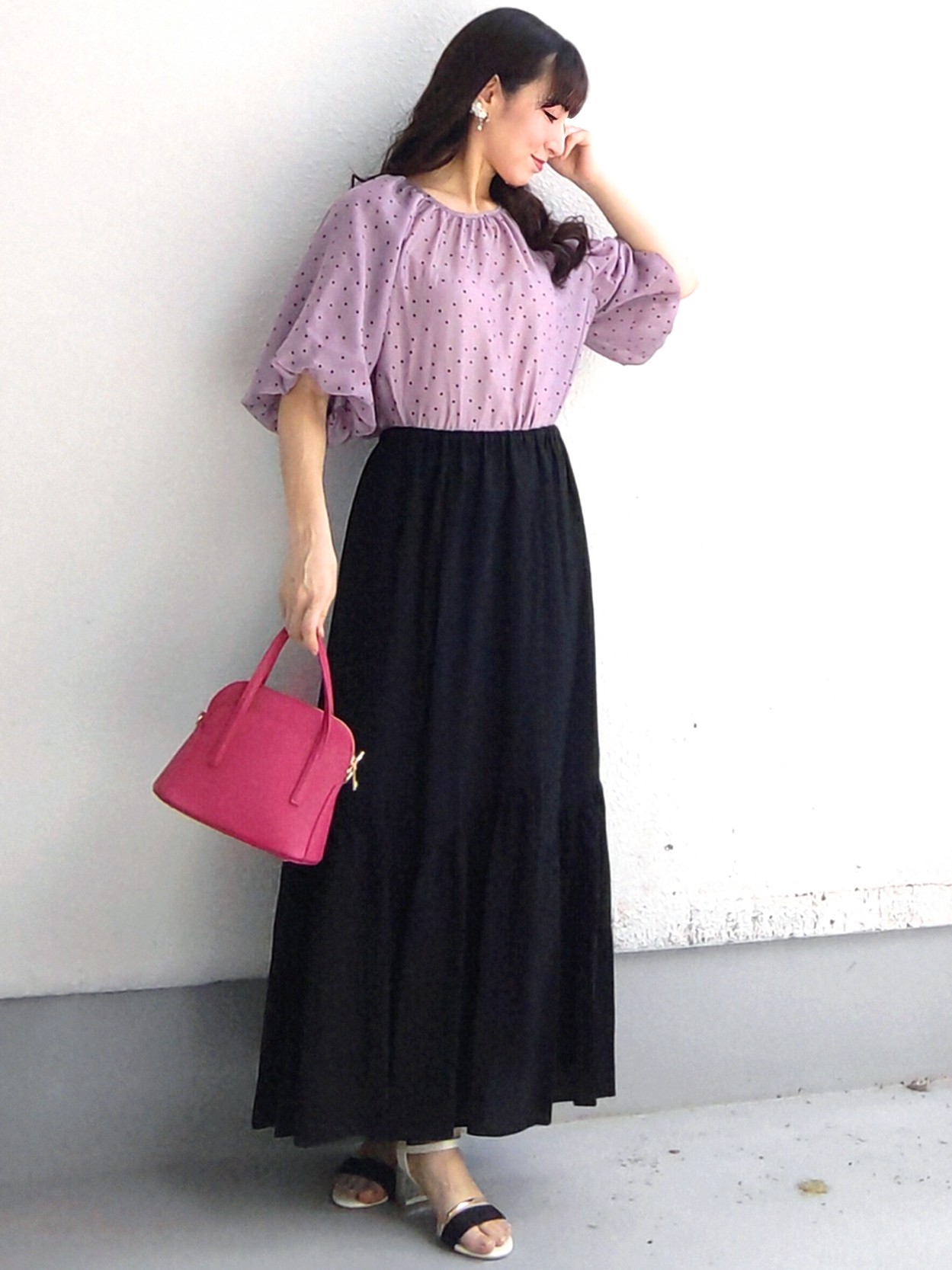 keinaさんの「SunaUna｜シアードットブラウス」を使ったコーディネート