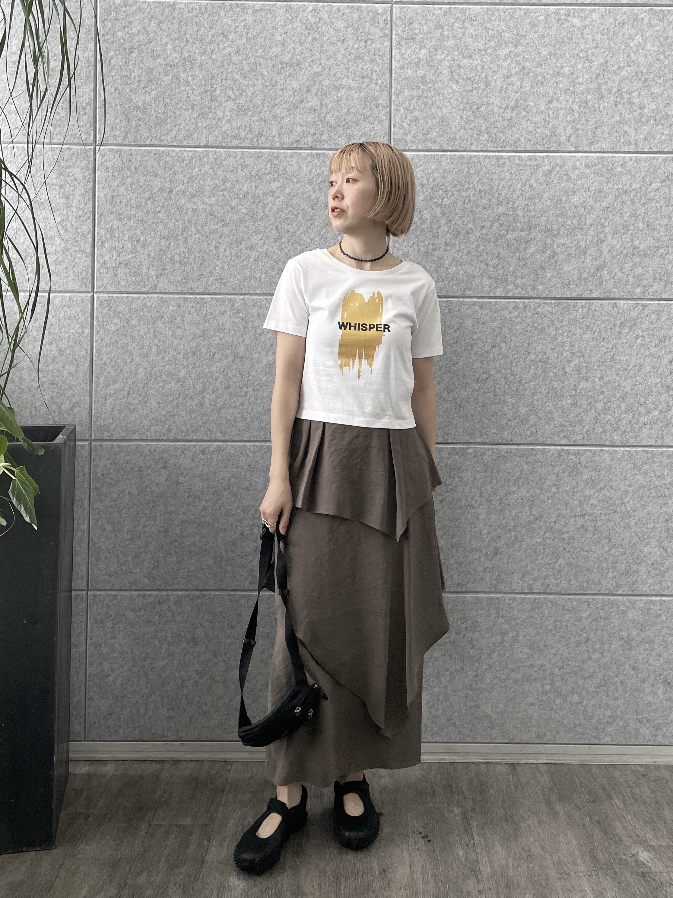 mikuさんの「INDIVI｜箔プリント コンパクトTシャツ」を使ったコーディネート