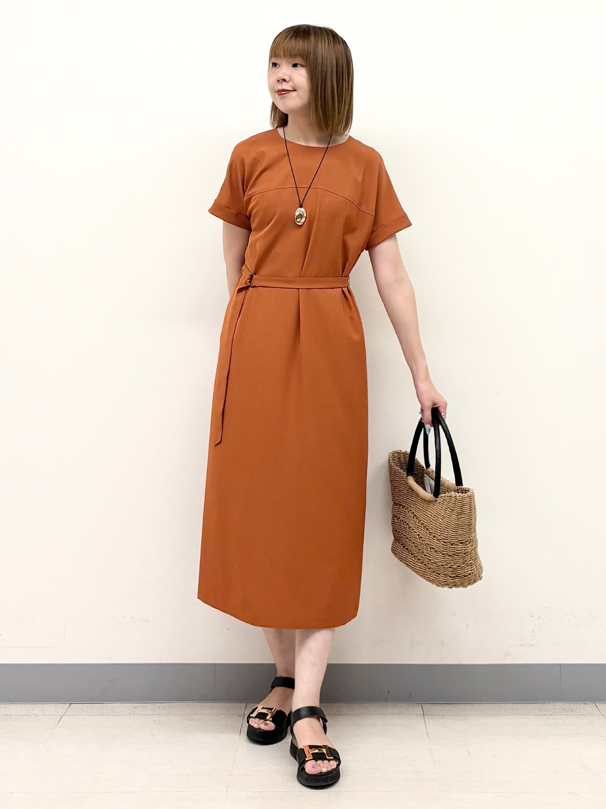 まいこさんの「INDIVI｜【洗える／コットン】メッシュジップニットカーディガン」を使ったコーディネート