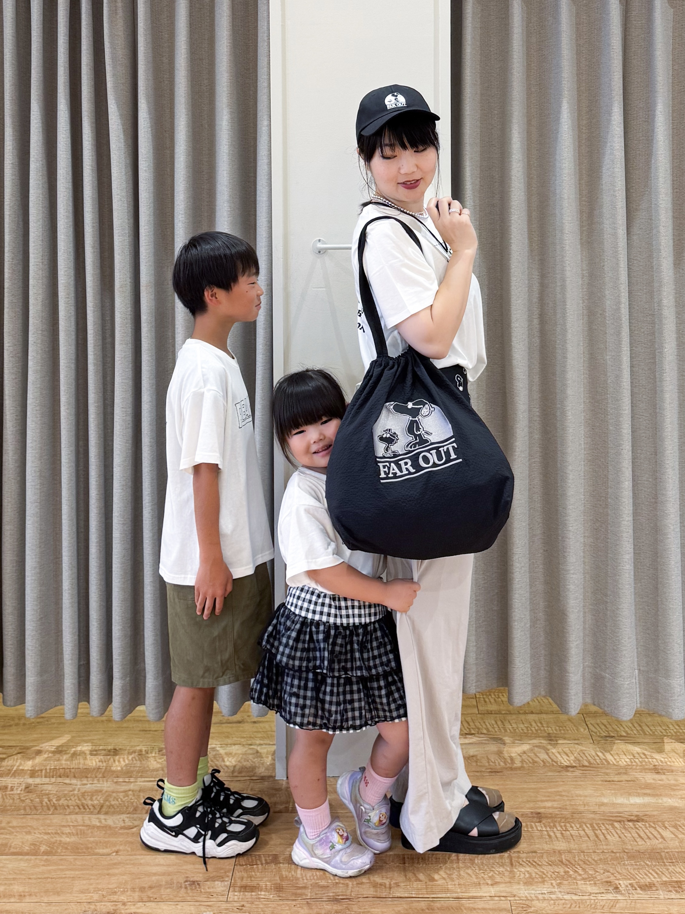 愛さんの「SHOO･LA･RUE｜【PEANUTS】ひんやりプリントTシャツ」を使ったコーディネート