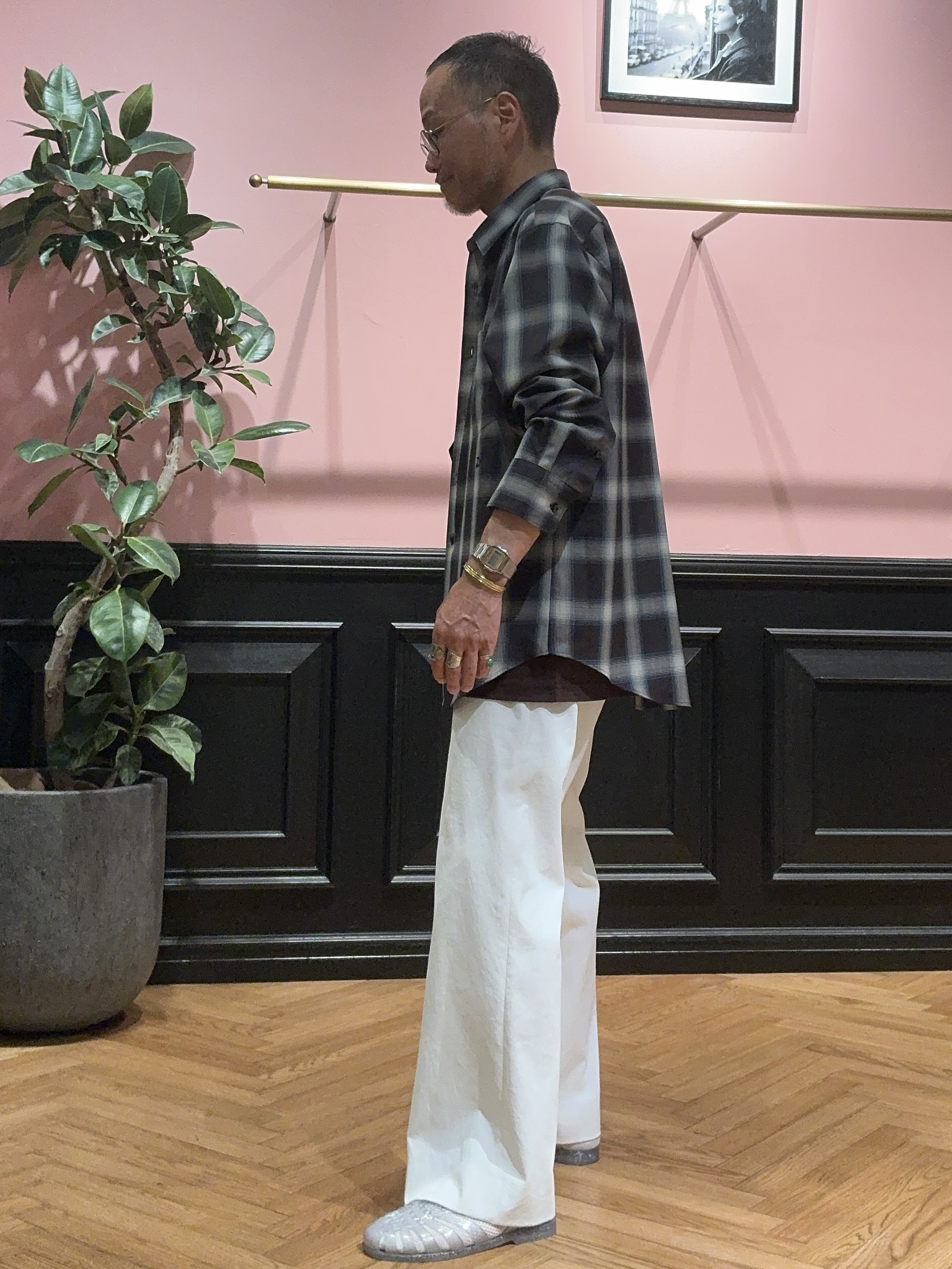torigoeさんの「DRESSTERIOR｜【日本製】オンブレーチェックシャツ」を使ったコーディネート