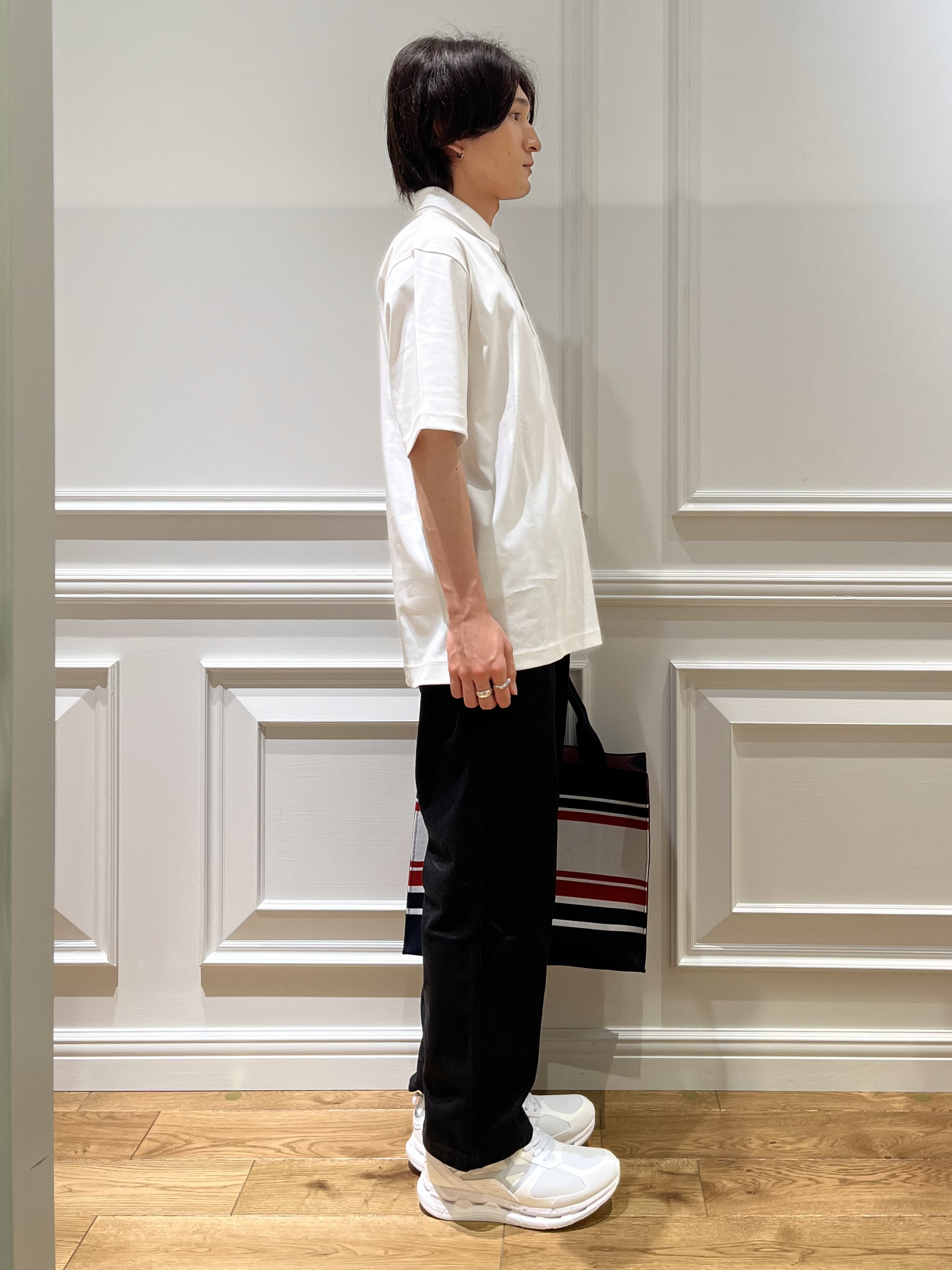 Watanabeさんの「DRESSTERIOR｜【接触冷感/抗菌防臭/消臭/Safari5月号掲載】ICE CLEAR COTTON オーバーフィッ」を使ったコーディネート
