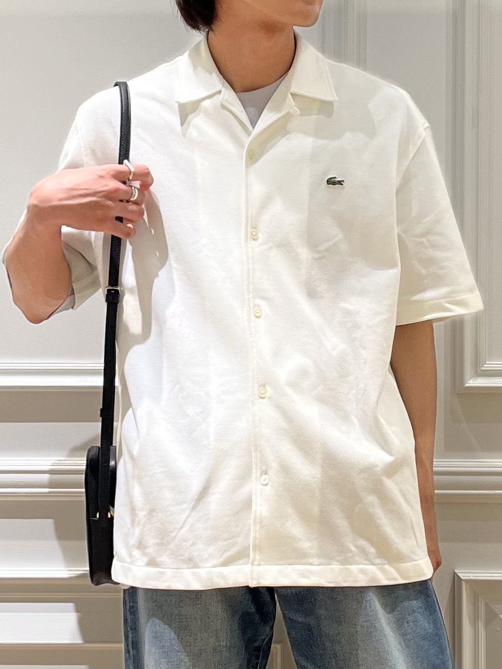 Watanabeさんの「DRESSTERIOR｜◆LACOSTE（ラコステ）WOVEN SHIRT｜Tシャツ」を使ったコーディネート