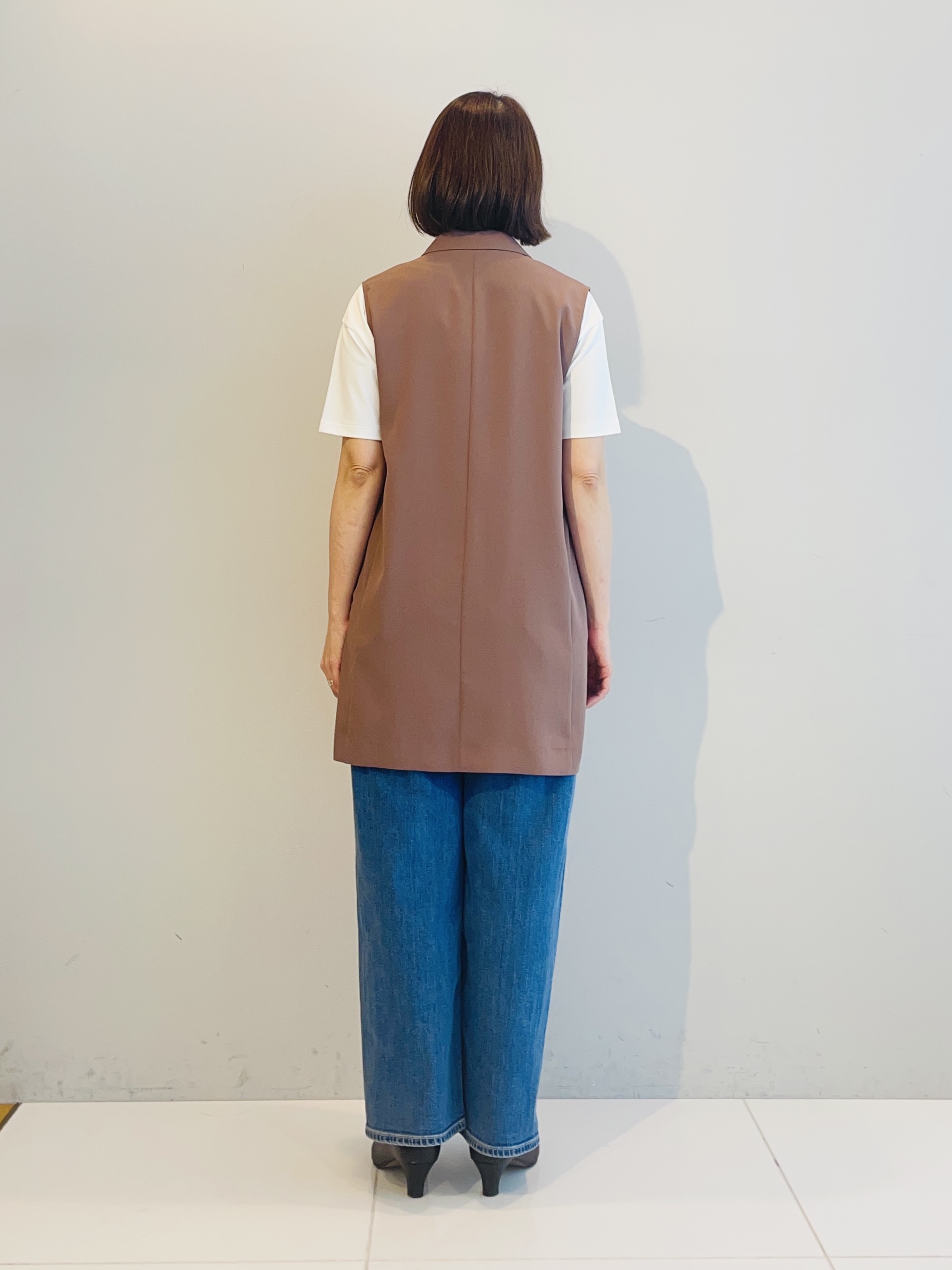 murayamaさんの「INDIVI｜【UVケア／選べるグラフィック】スムースジャージTシャツ」を使ったコーディネート