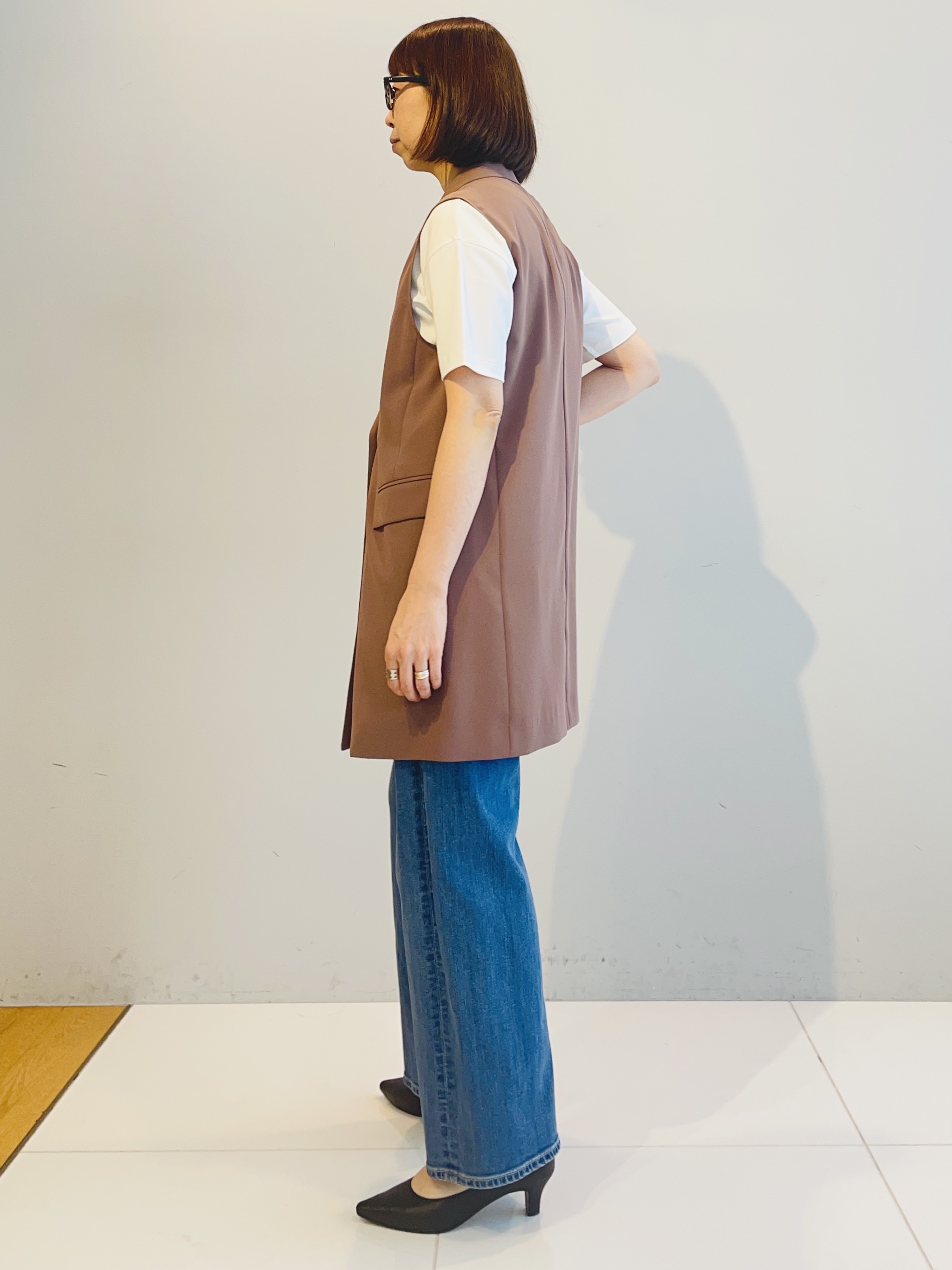 murayamaさんの「INDIVI｜【UVケア／選べるグラフィック】スムースジャージTシャツ」を使ったコーディネート