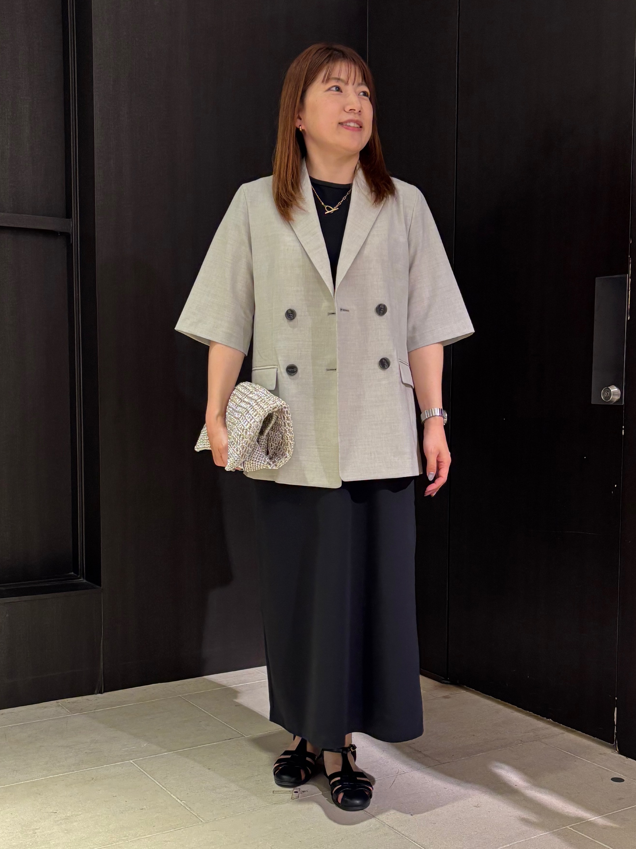 SaKiさんの「UNTITLED｜【接触冷感】ドライタッチシャツ」を使ったコーディネート