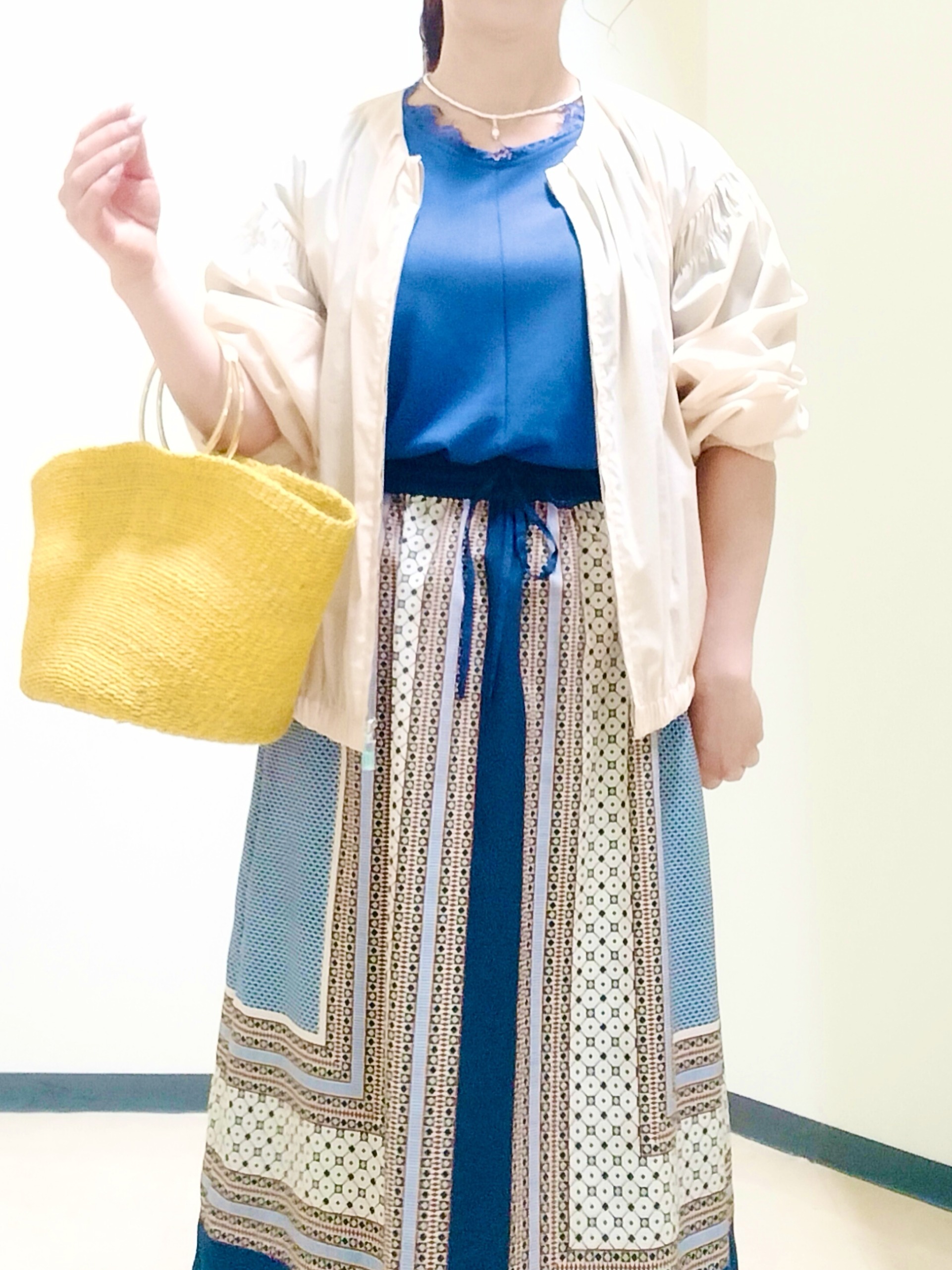 花さんの「Reflect｜フロントファスナーシアーブルゾン」を使ったコーディネート