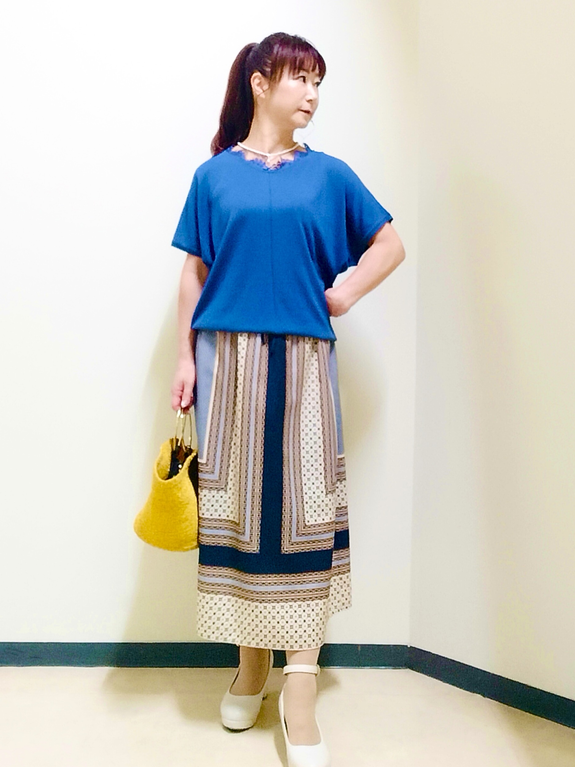 花さんの「Reflect｜フロントファスナーシアーブルゾン」を使ったコーディネート