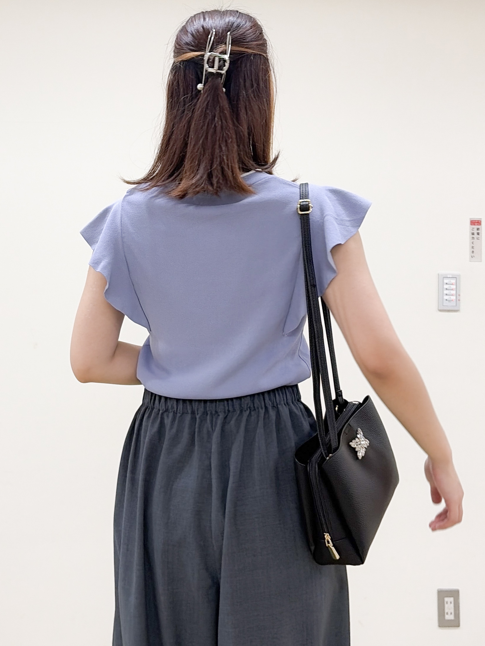 yurinaさんの「index｜【UVケア／接触冷感】バイカラーボウタイフリルトップス《洗濯機OK》」を使ったコーディネート