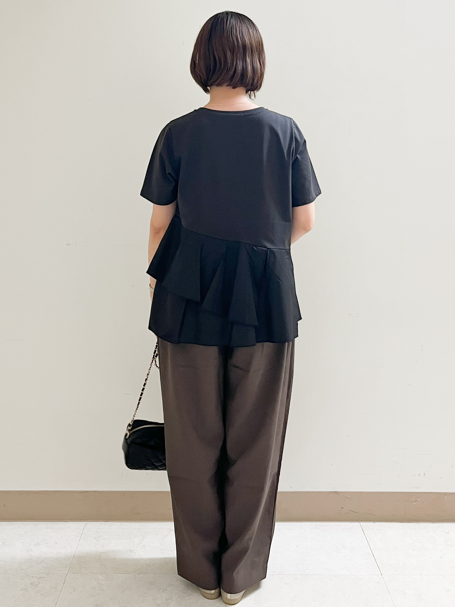 あかねさんの「OPAQUE.CLIP｜ペプラムドッキングカットソー【洗濯機OK】」を使ったコーディネート