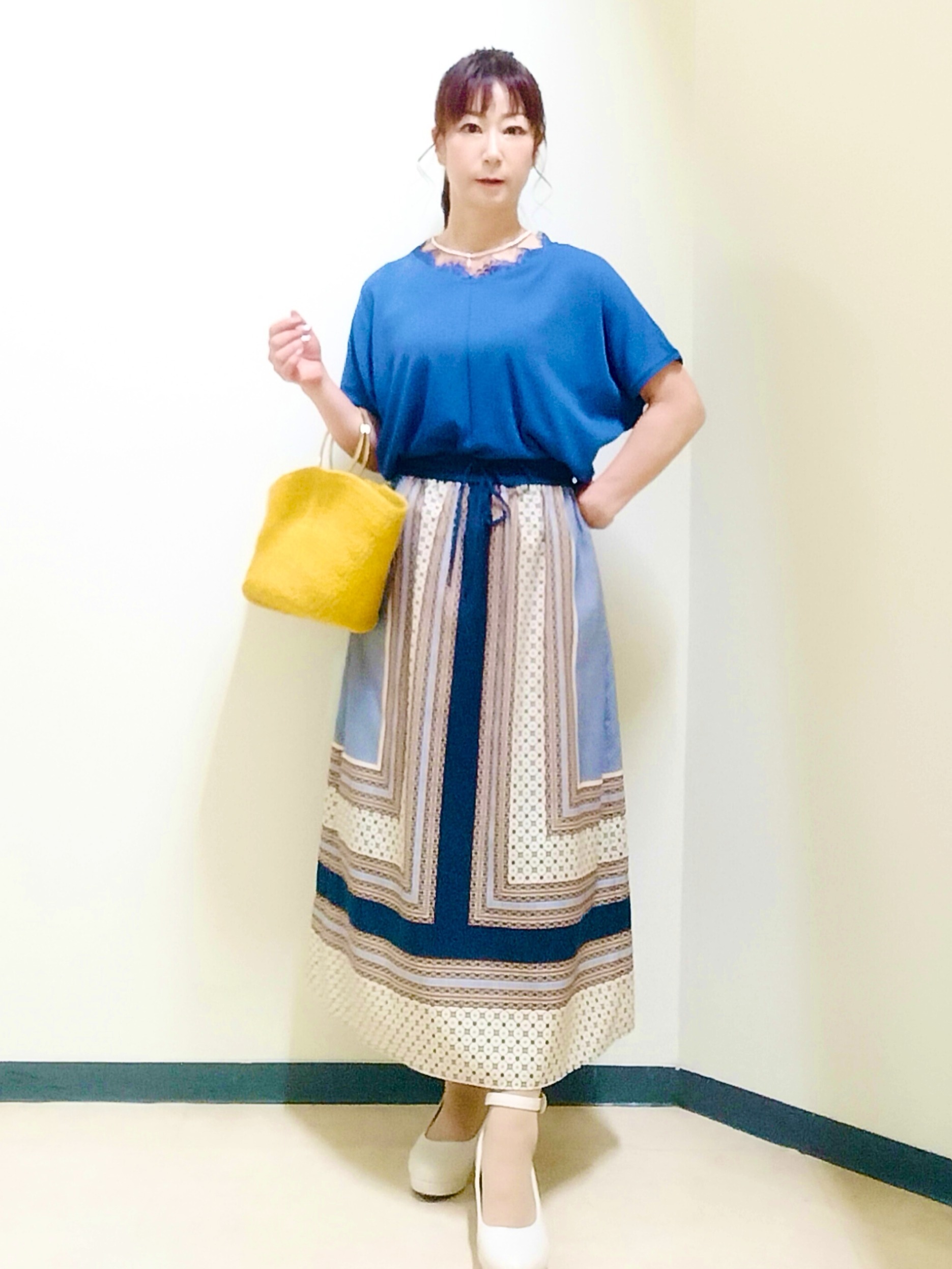 花さんの「Reflect｜フロントファスナーシアーブルゾン」を使ったコーディネート