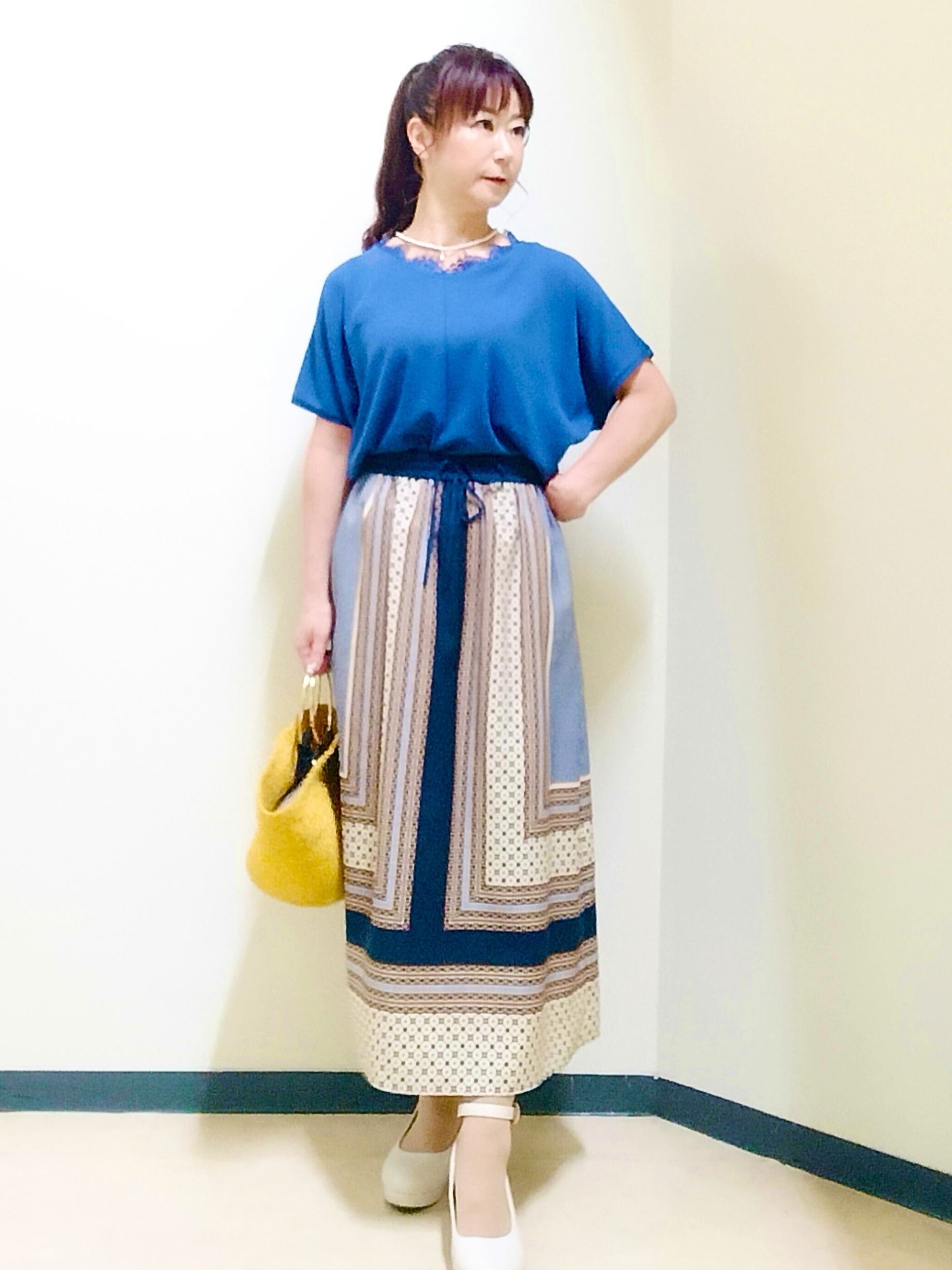 花さんの「Reflect｜フロントファスナーシアーブルゾン」を使ったコーディネート