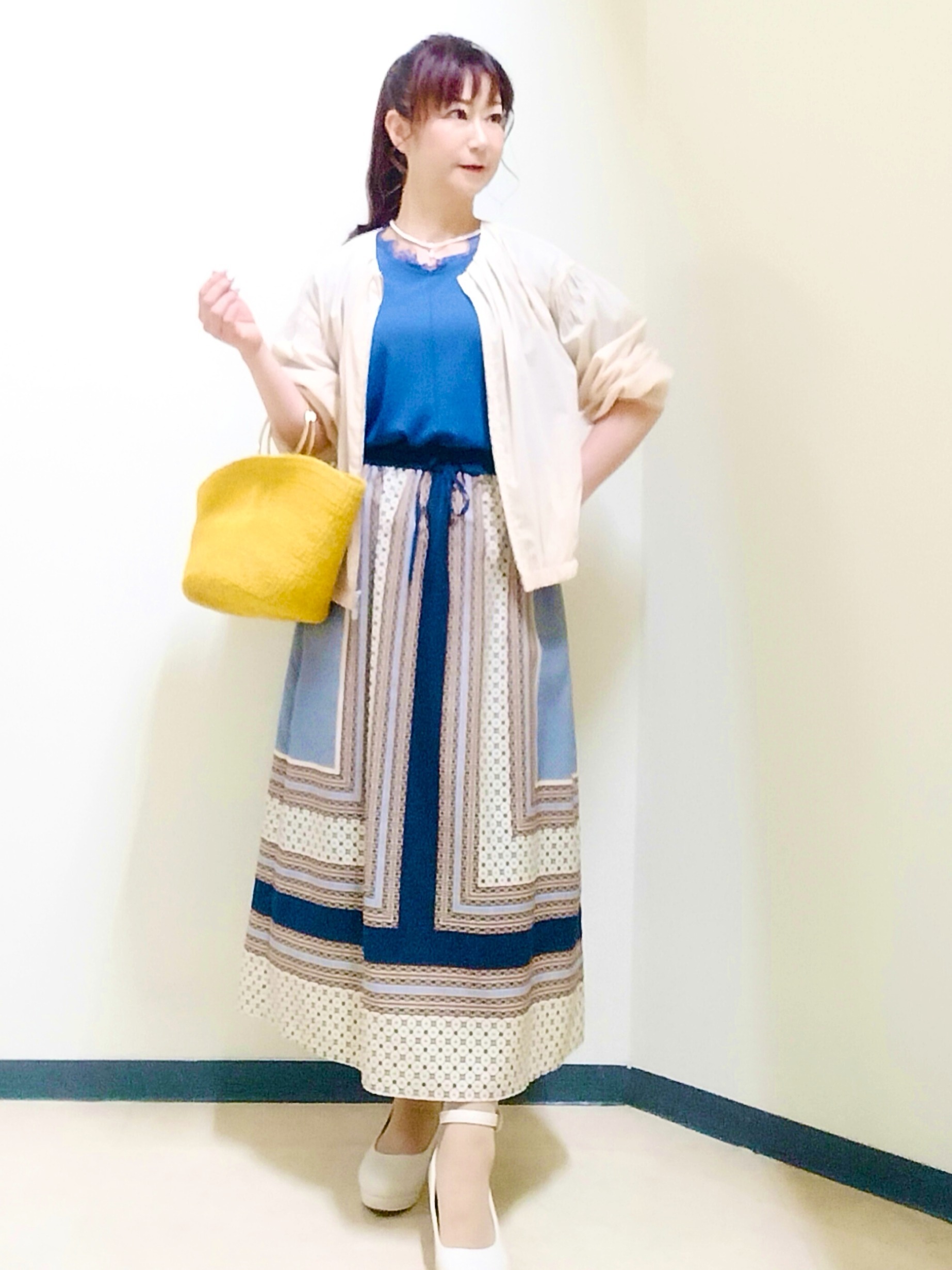 花さんの「Reflect｜フロントファスナーシアーブルゾン」を使ったコーディネート
