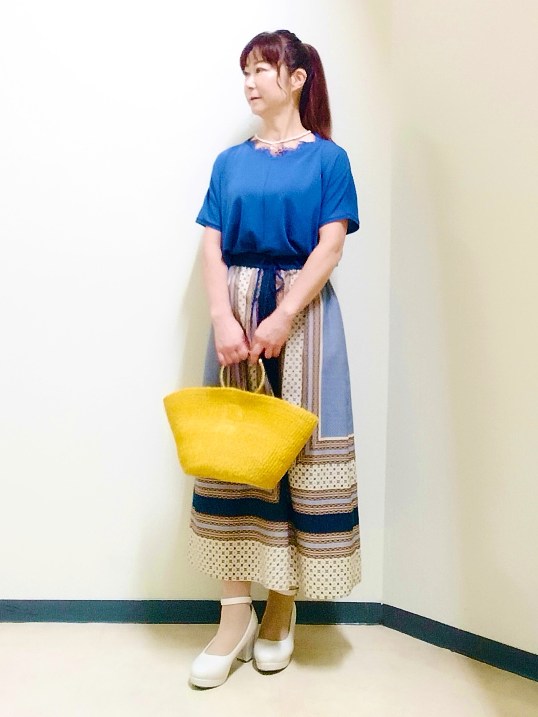 花さんの「Reflect｜フロントファスナーシアーブルゾン」を使ったコーディネート