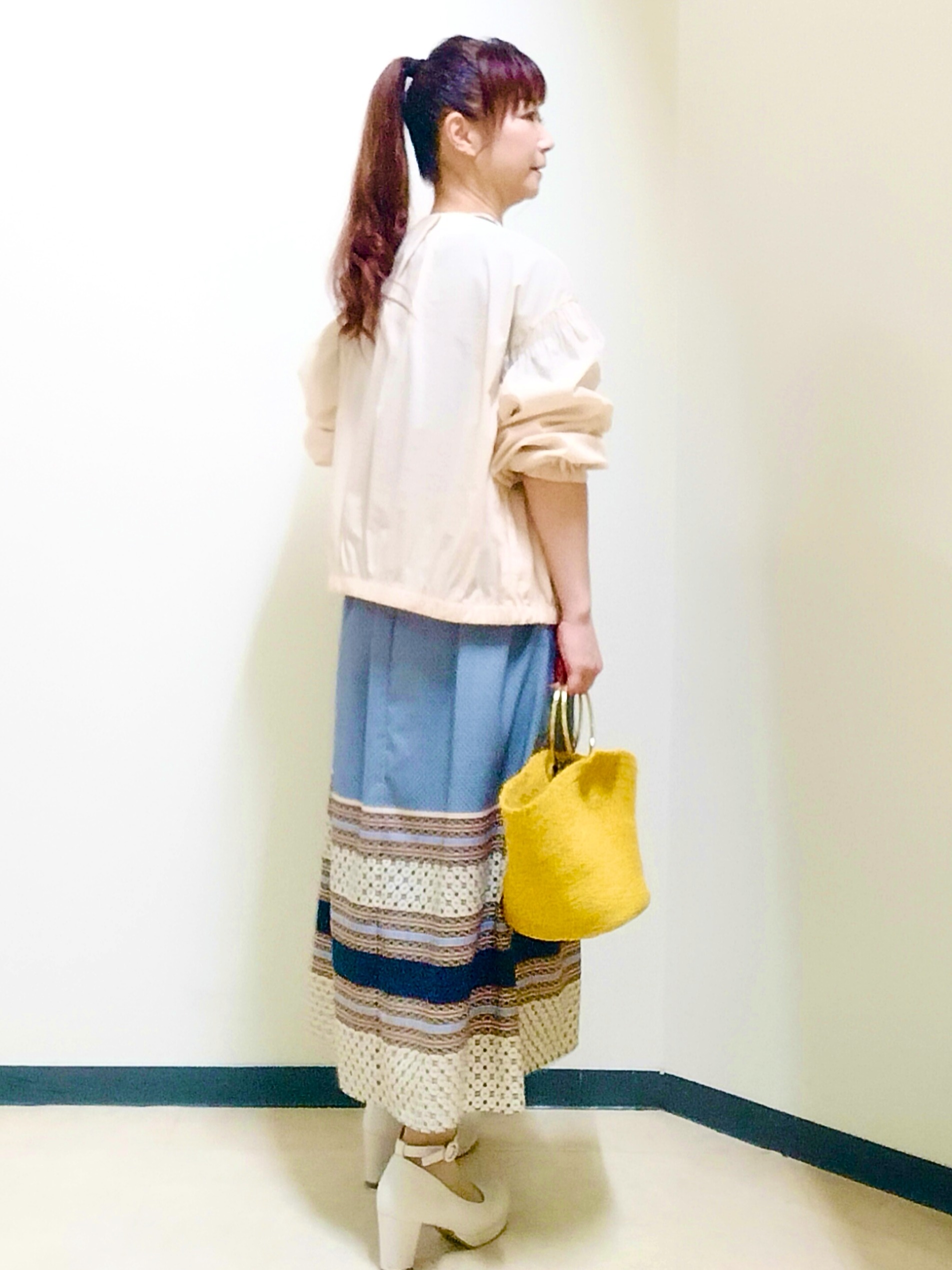 花さんの「Reflect｜フロントファスナーシアーブルゾン」を使ったコーディネート